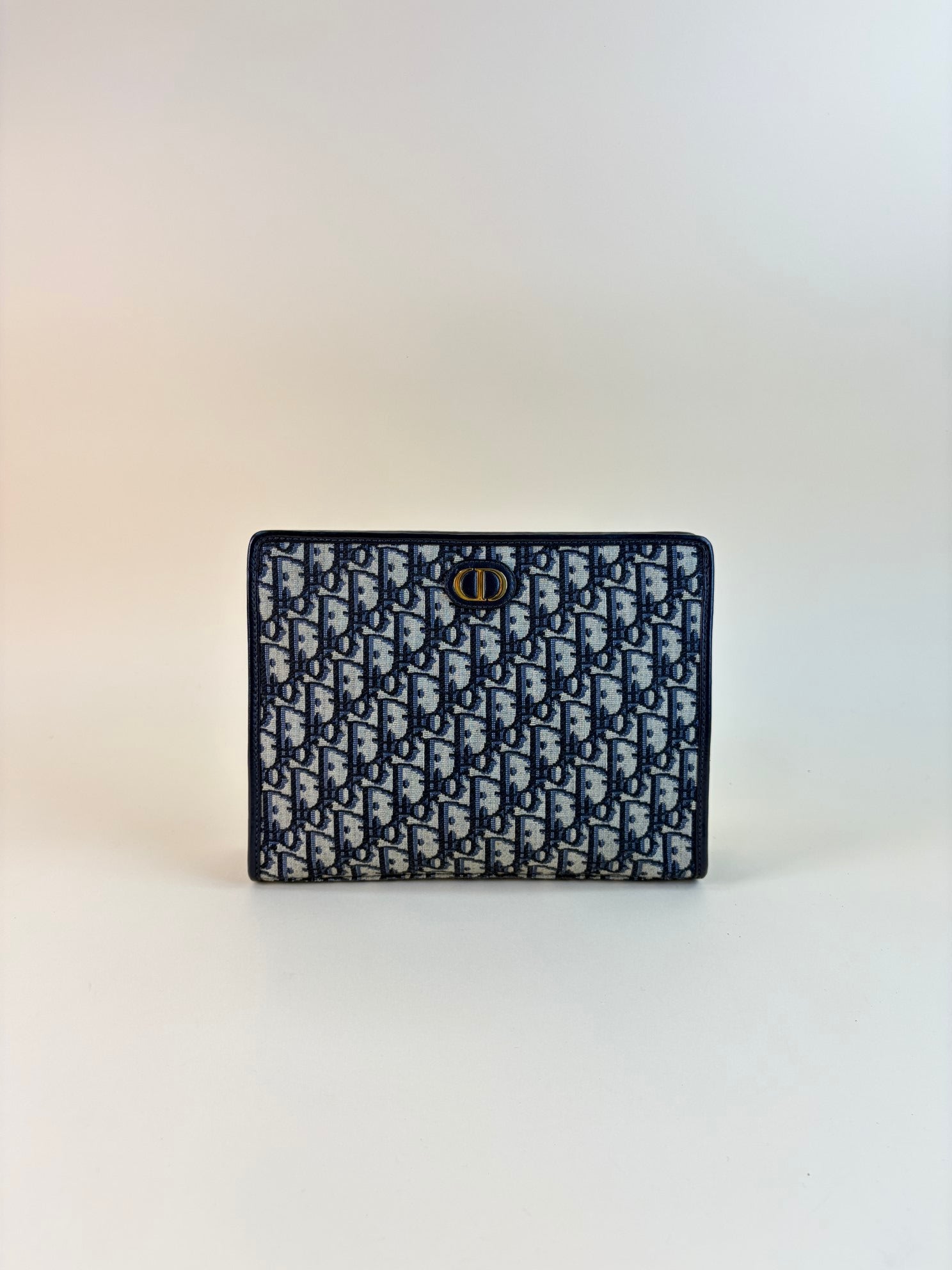 Christian Dior Blue oblique 30 Montaigne dea Pouch