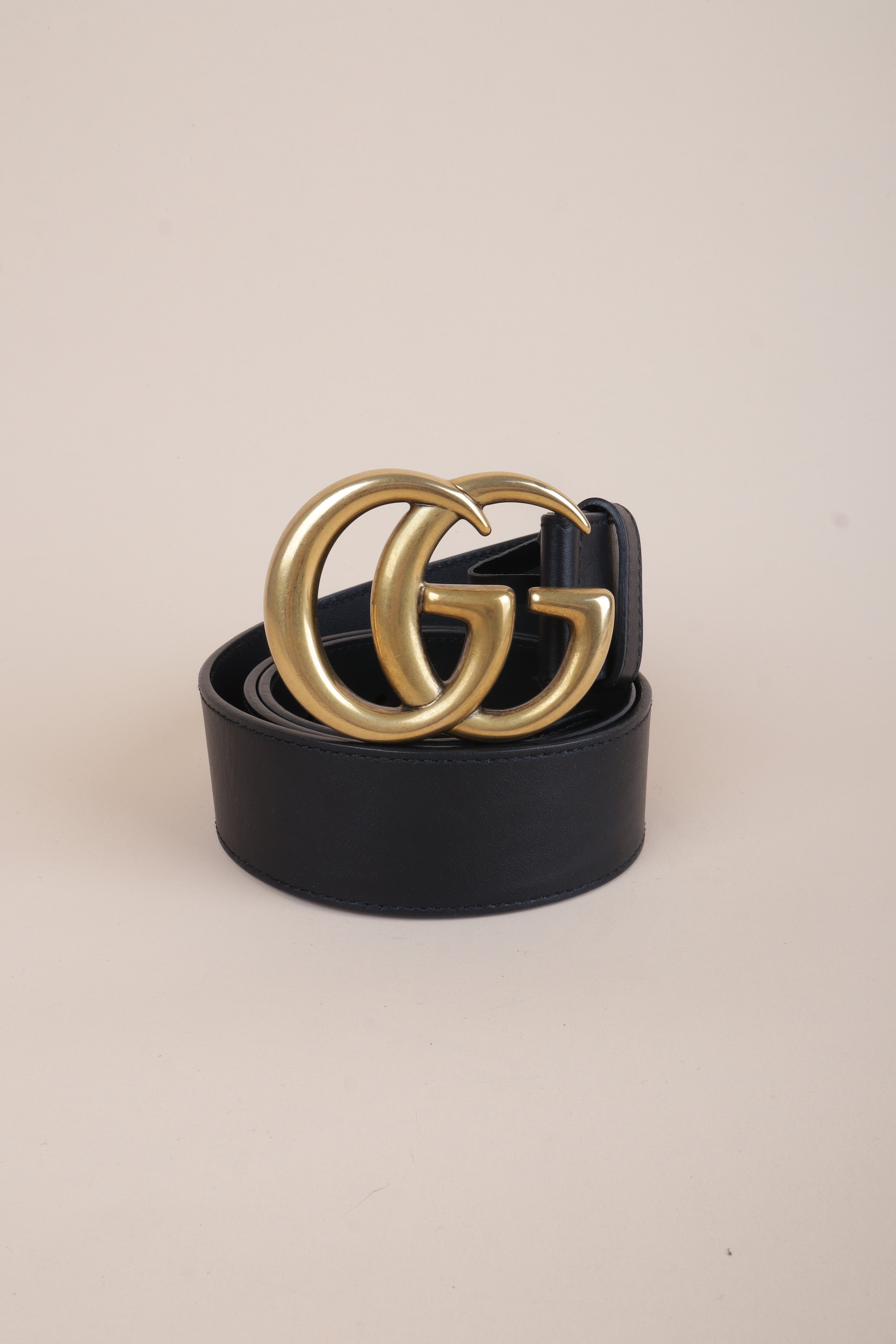 Gucci black leather gold hardware
