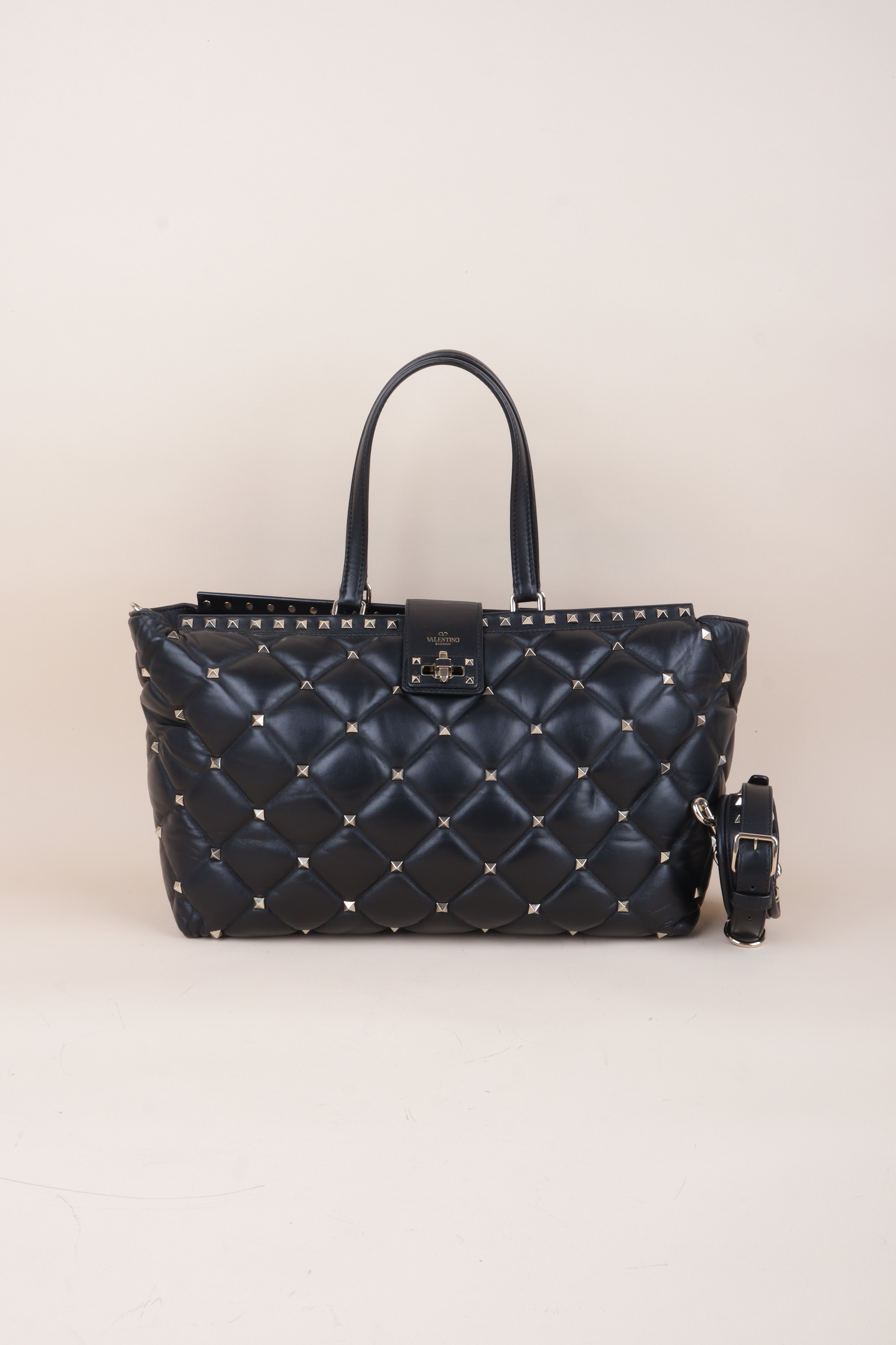 Valentino Black Candystud Crossbody Bag