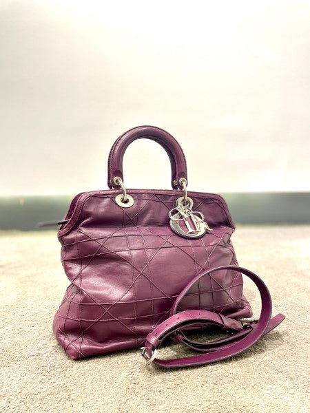 Christian Dior Purple Granville Tote Bag