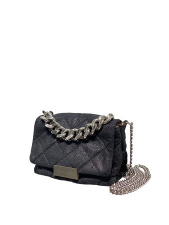 Stella Mccartney Black Soft Becket Quilted Mini Bag