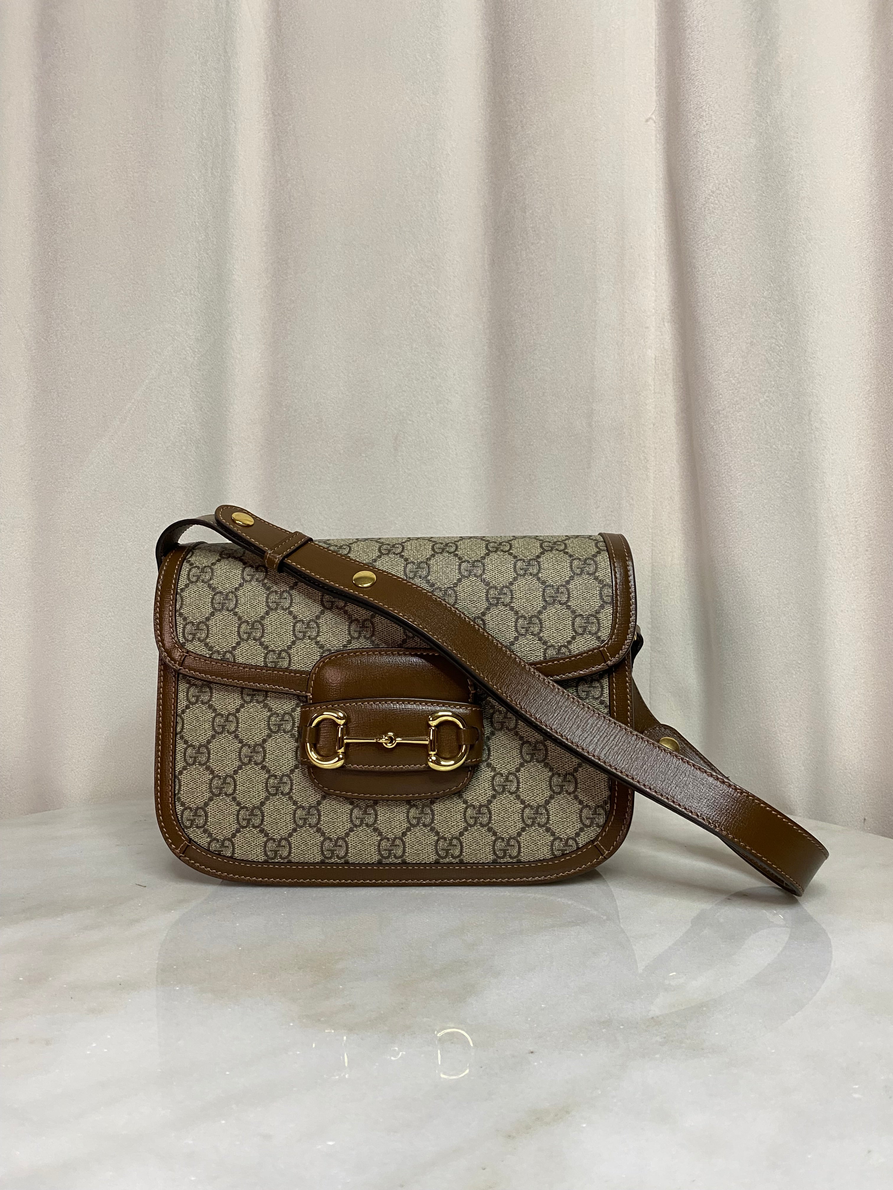 Gucci Brown Horsebit 1955 Shoulder Bag