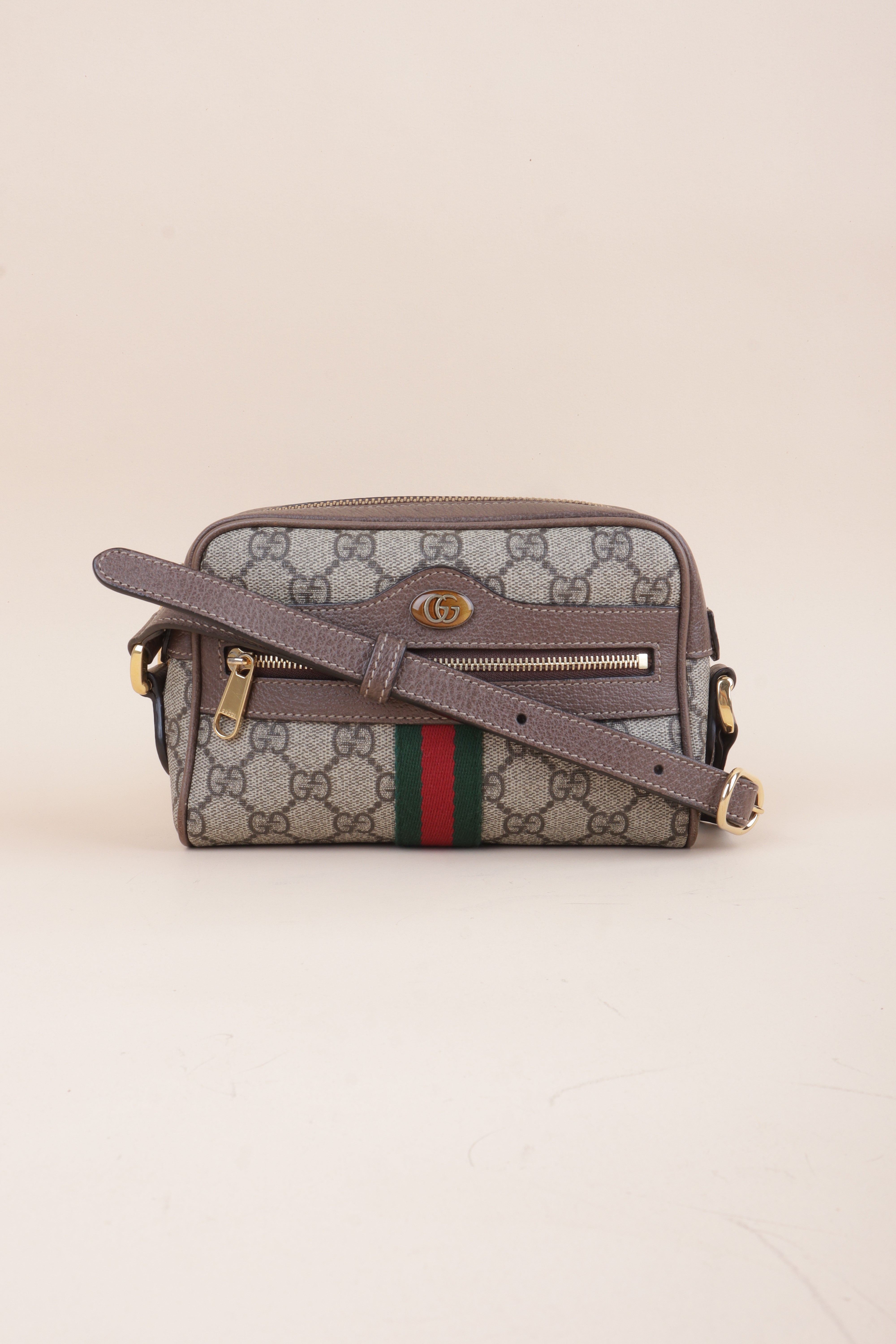 Gucci Bicolor GG Supreme Mini Ophidia Crossbody Bag