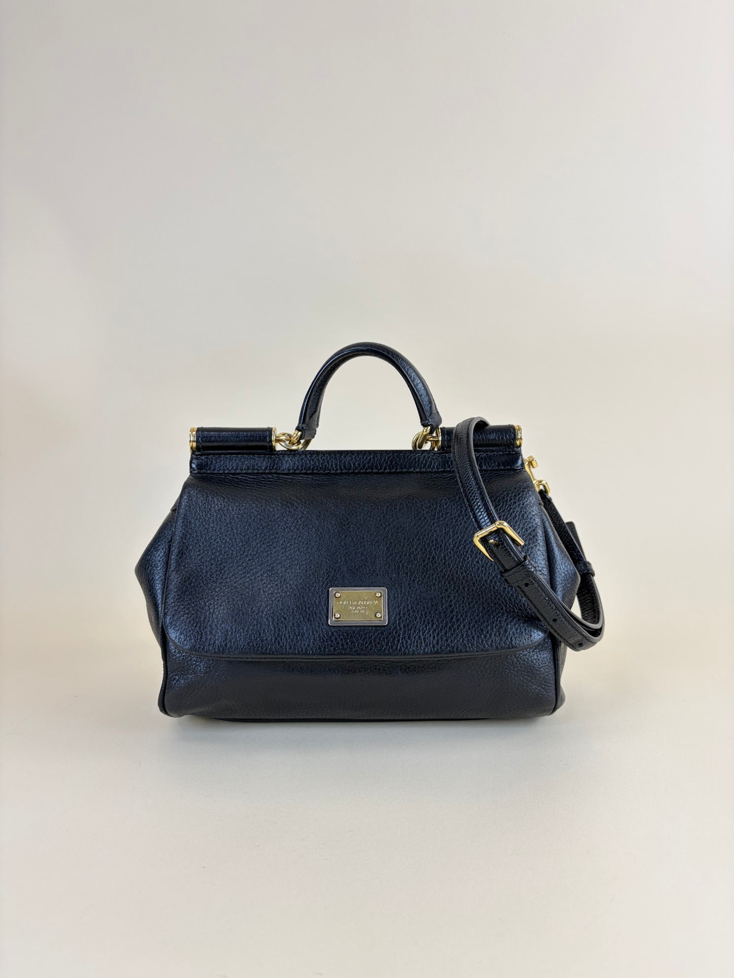 Dolce & Gabbana Black Sicily Hand Bag