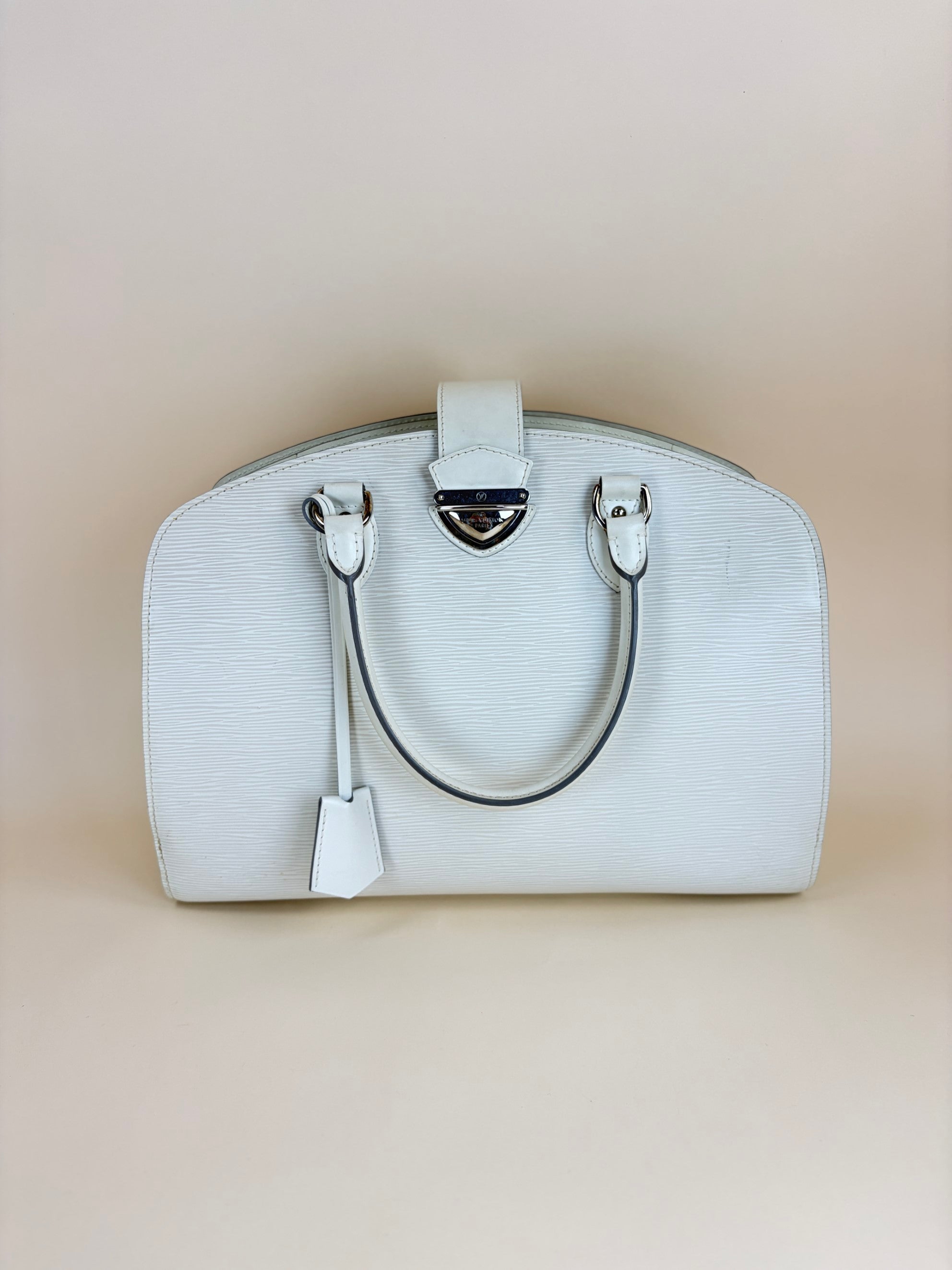 Louis Vuitton White Neuf GM Tote Bag
