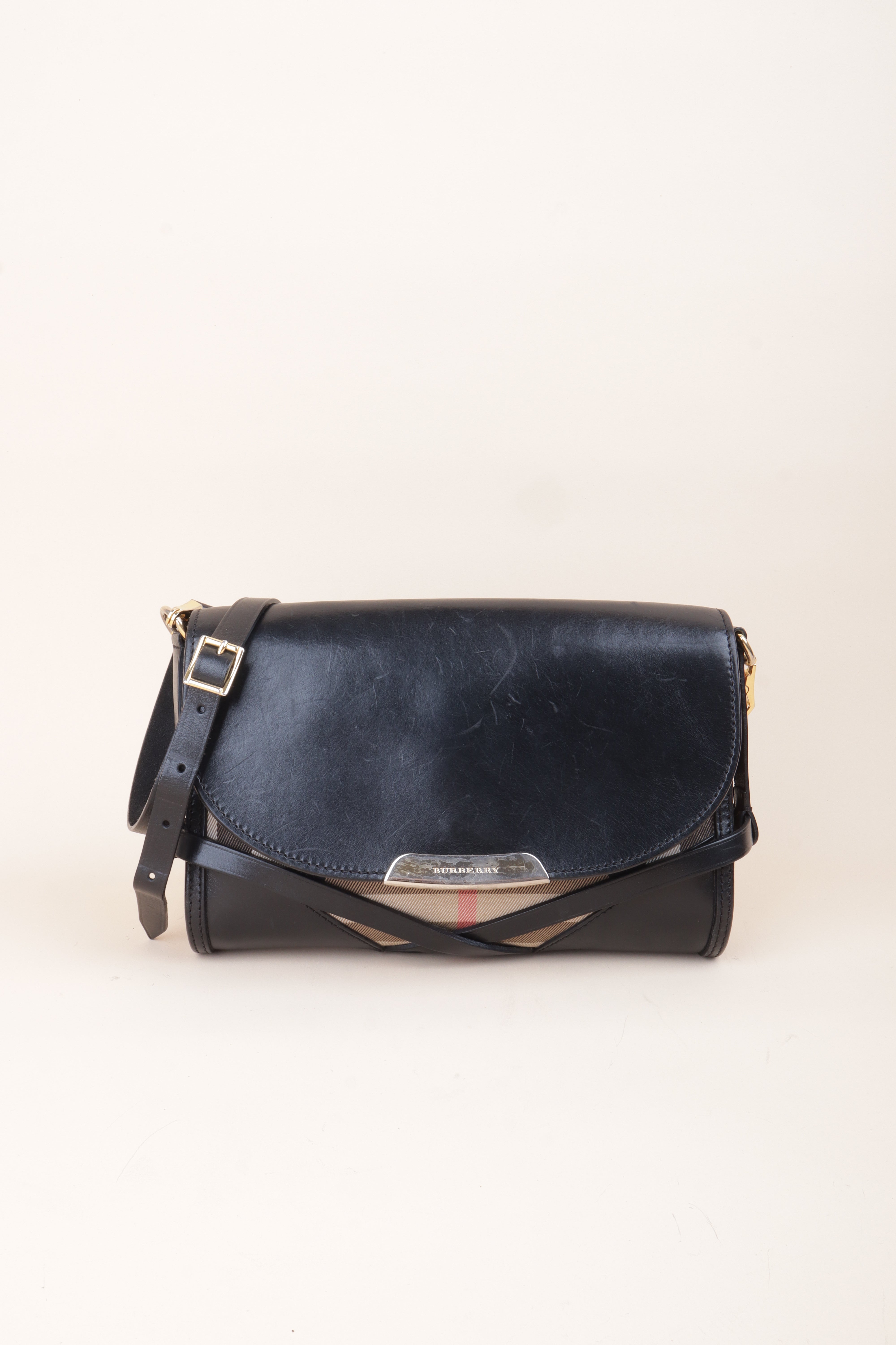 Burberry House Check Bridle Crossbody Abbott Bag