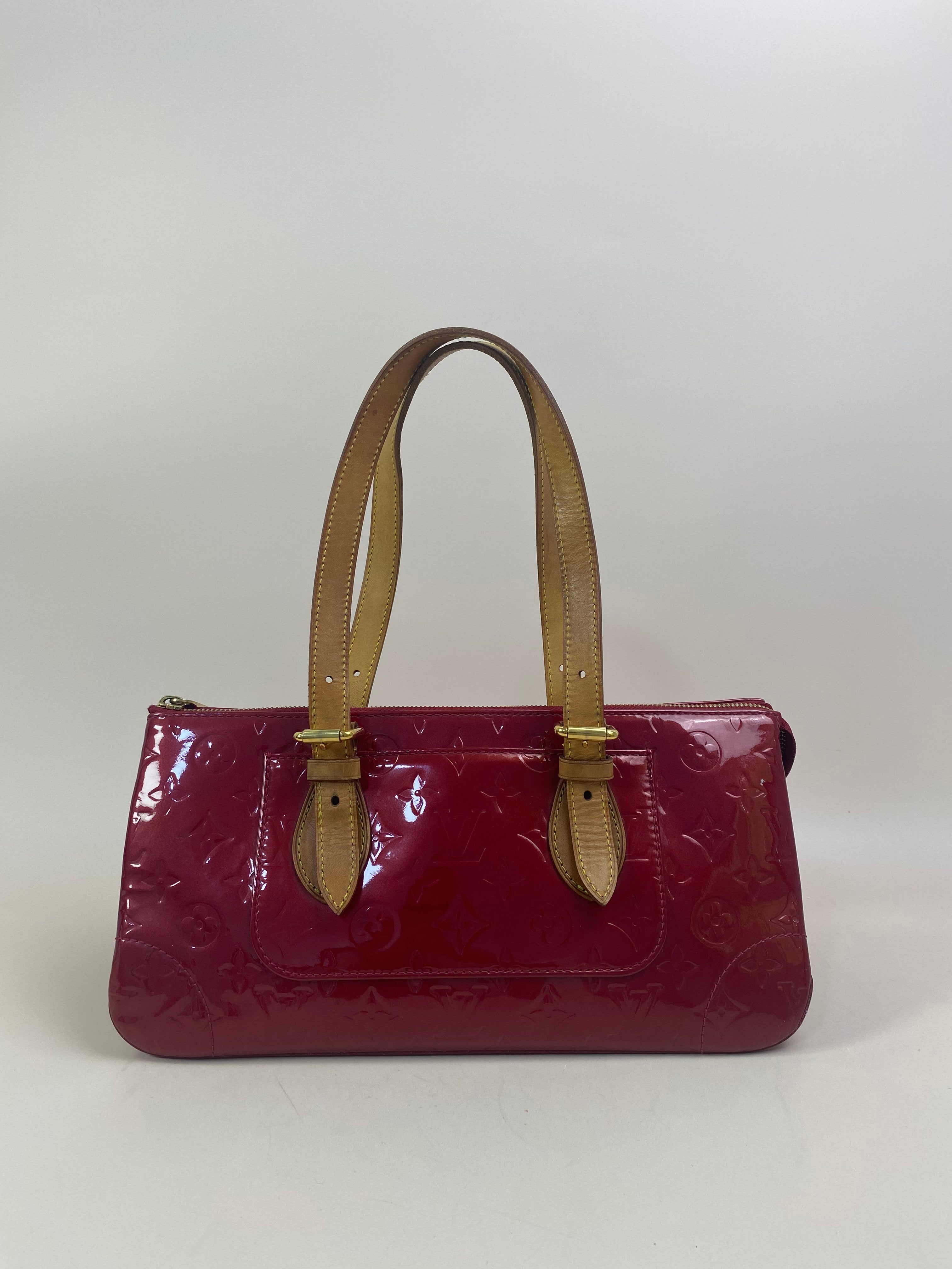 Louis Vuitton Red Monogram Vernis Preloved Bag