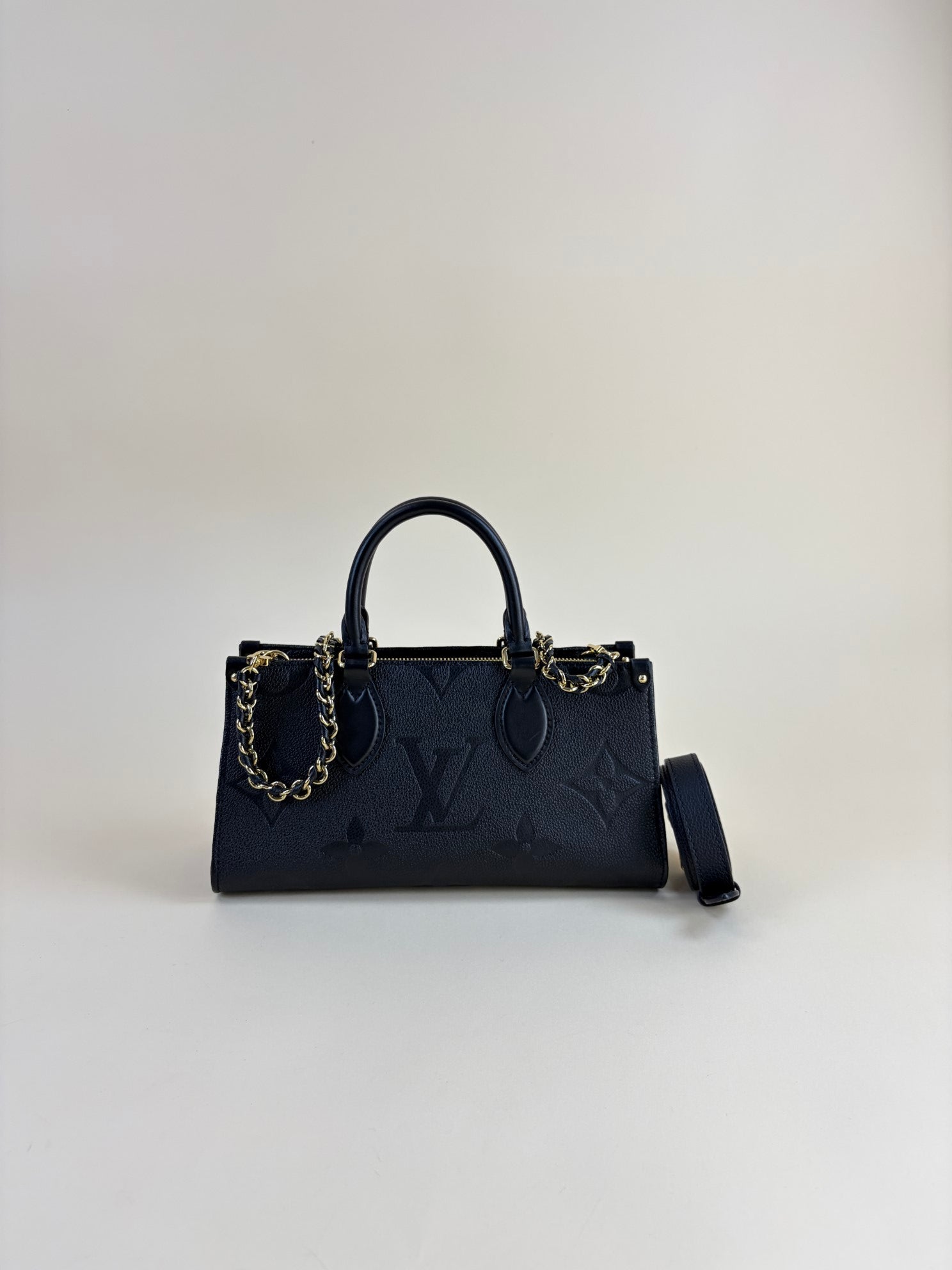 Louis Vuitton Black OnTheGo East West Empreinte with Chain and Strap