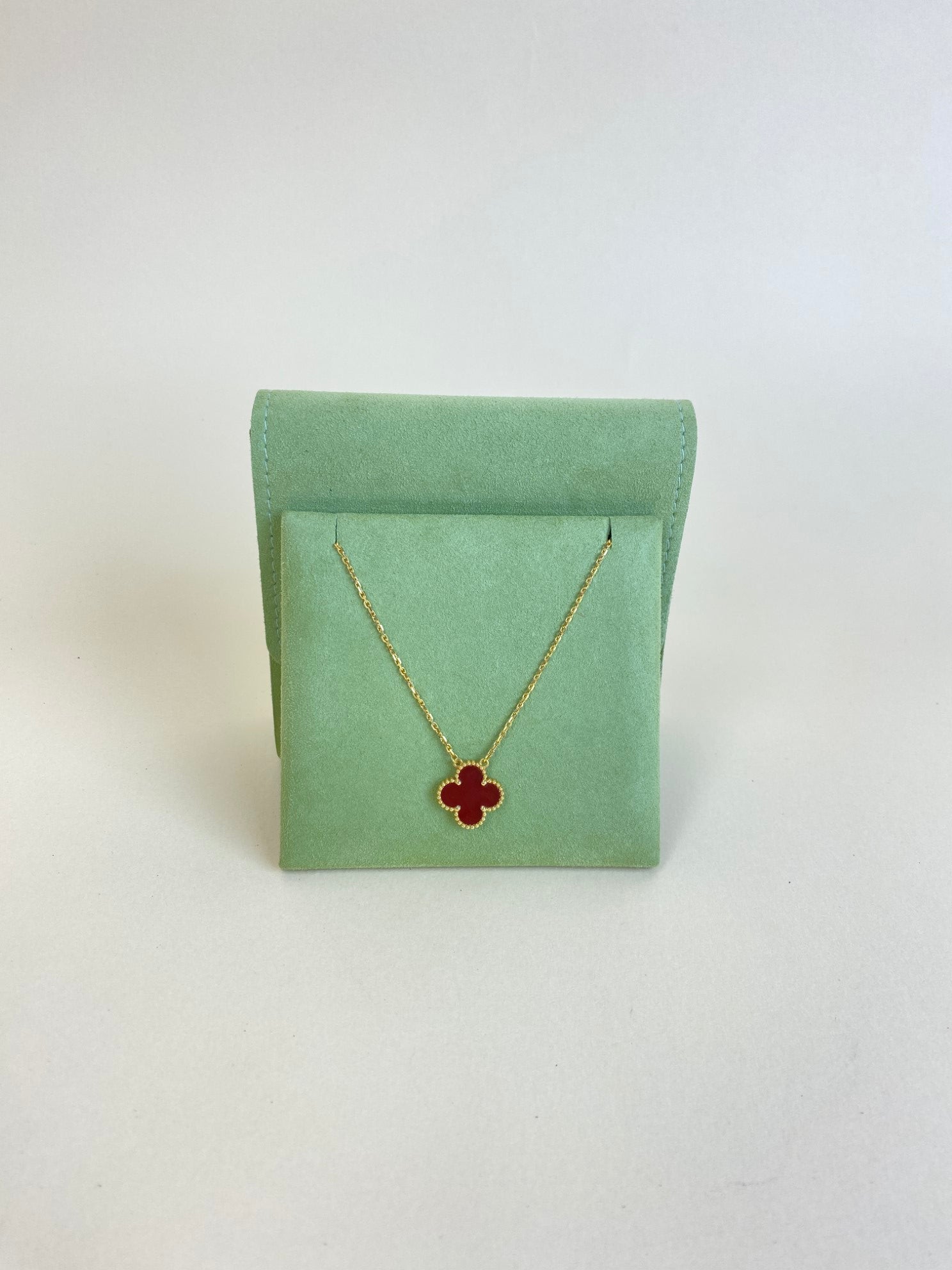 Van Cleef & Arpels 18K Yellow Gold Vintage Alhambra Pendant Small Necklace