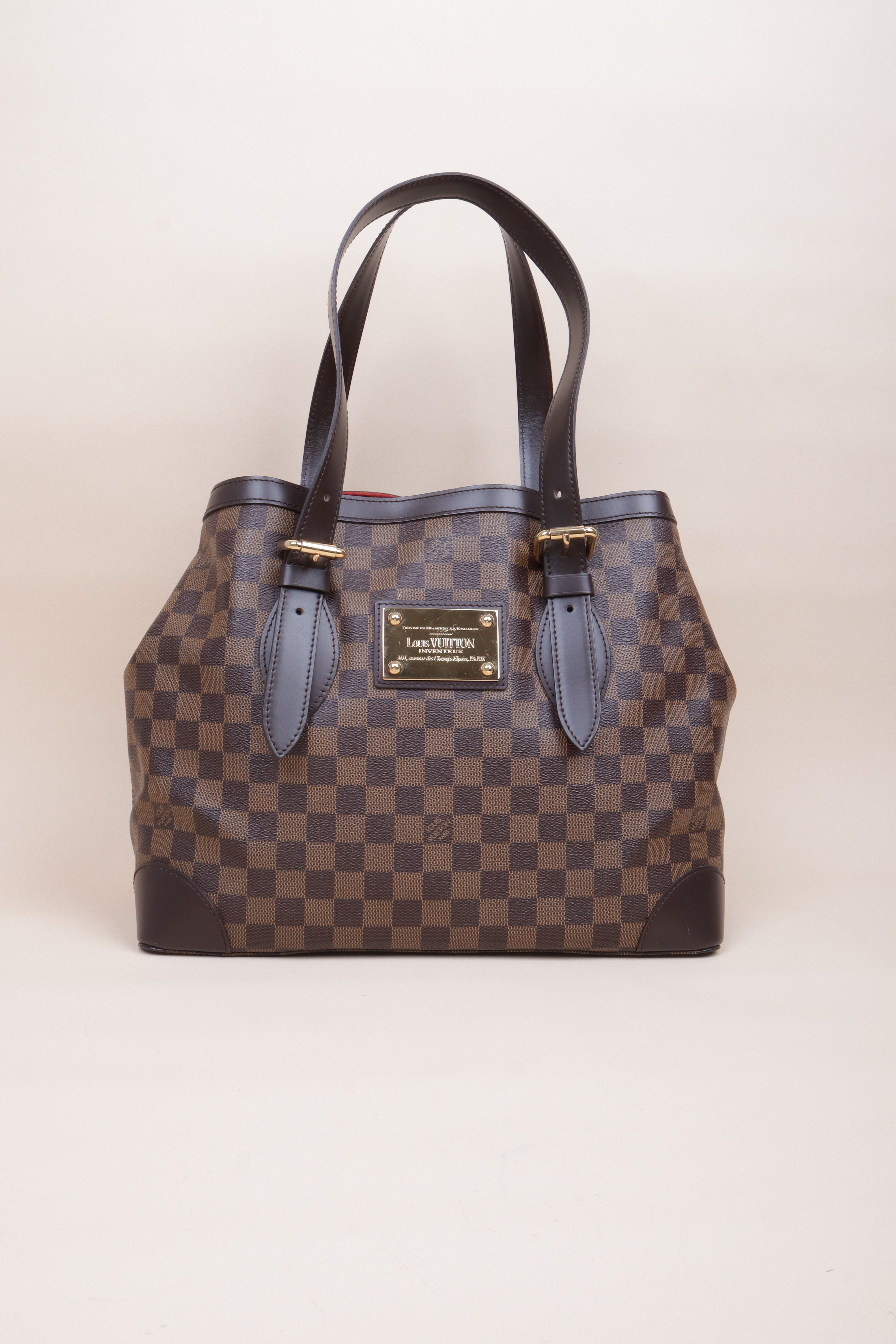 Louis Vuitton Damier Ebene Hampstead MM Shoulder Bag