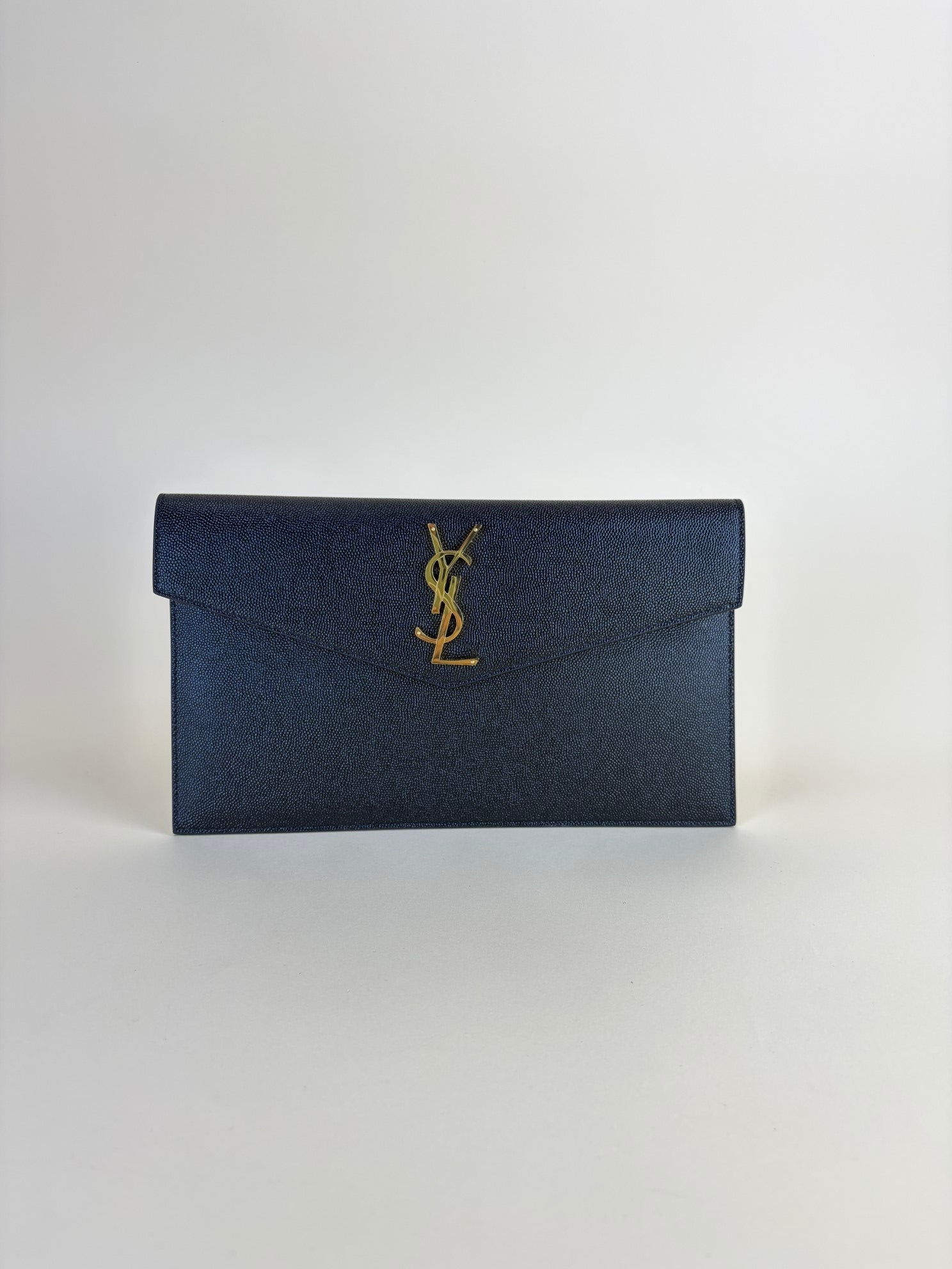 YSL Black Uptown Pouch