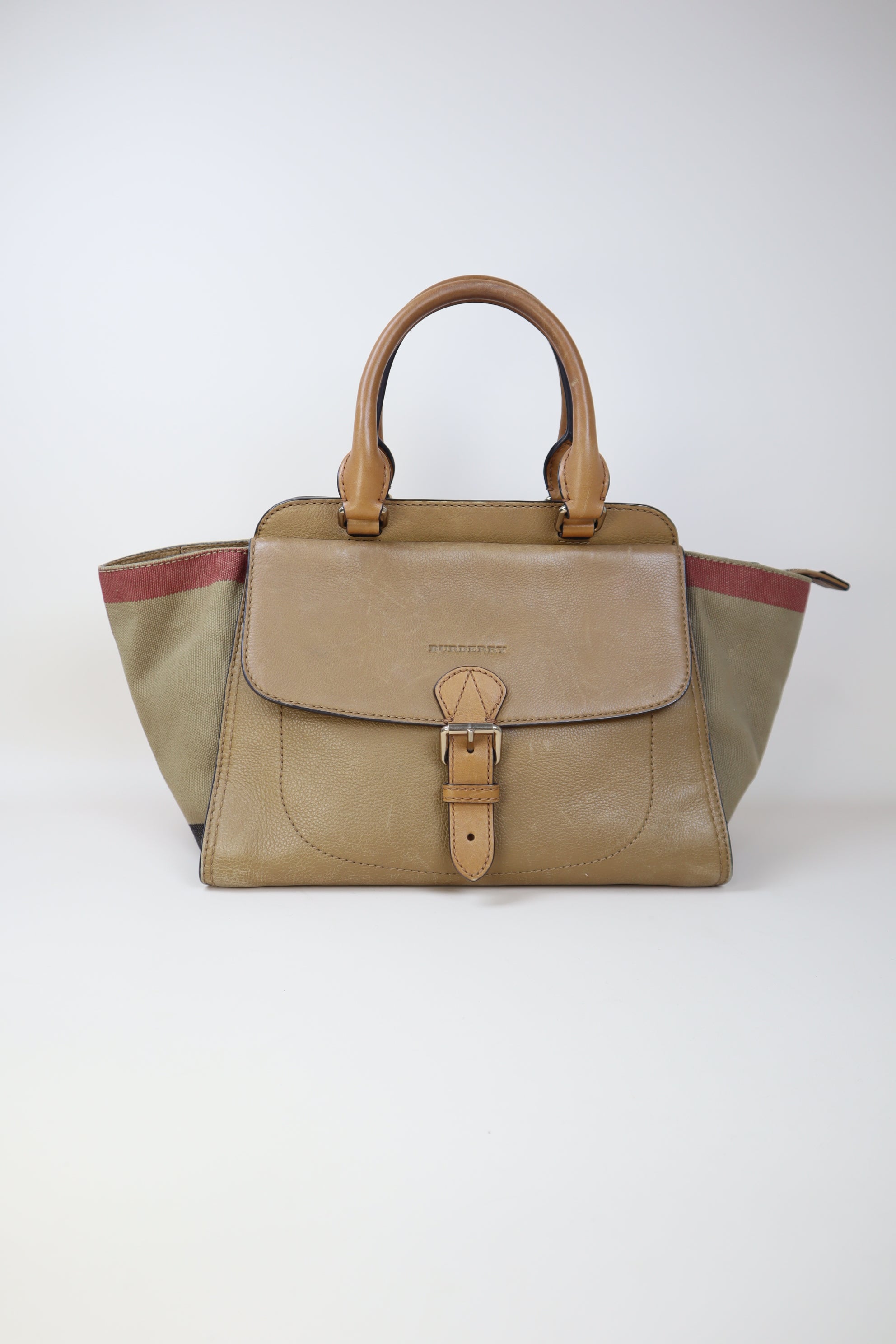Burberry Beige Harcourt Medium Tote Bag