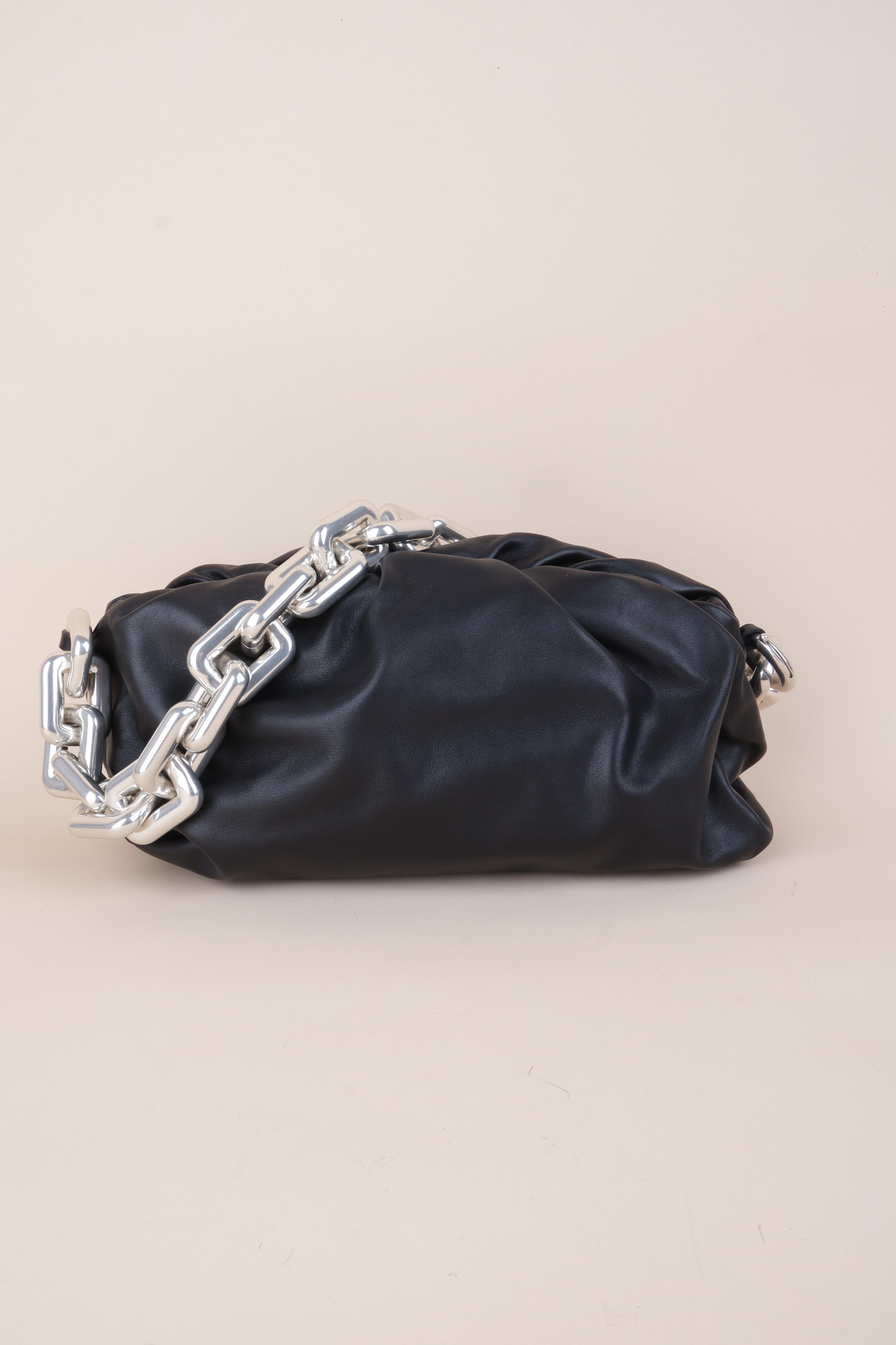 Bottega Veneta Black the Pouch Chain