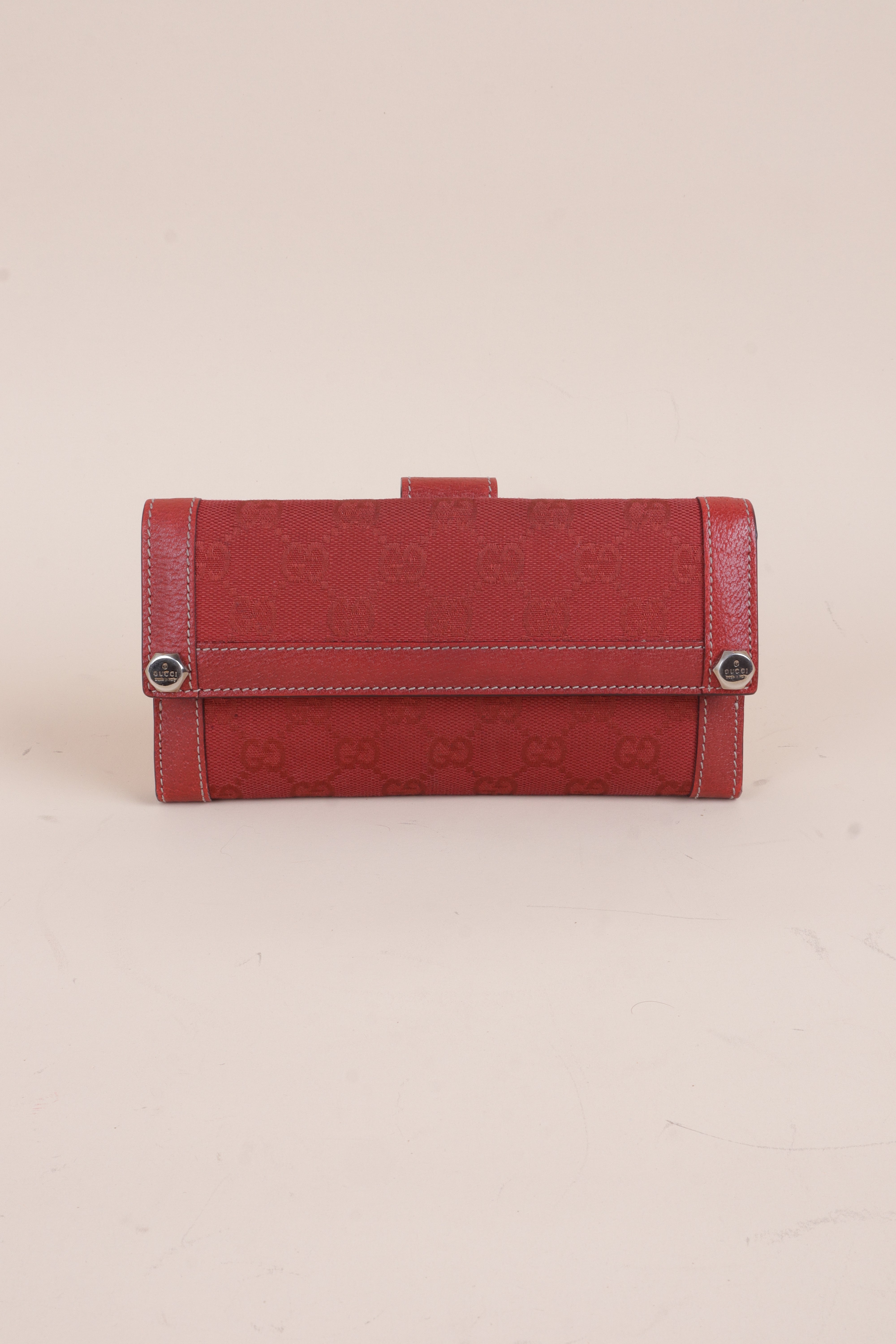 Gucci Red GG Long Wallet