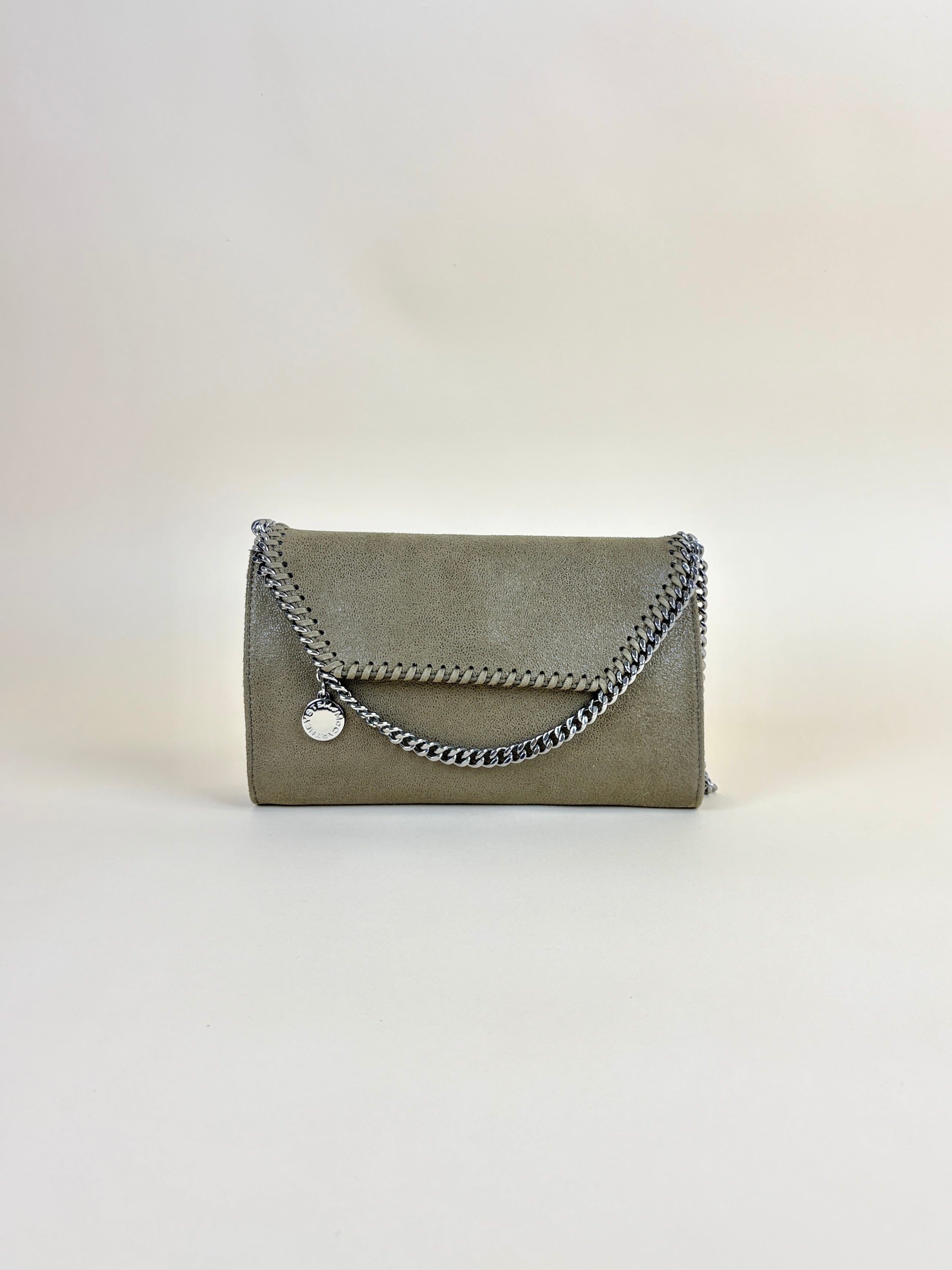 Stella Mccartney olive Falabella wallet Bag