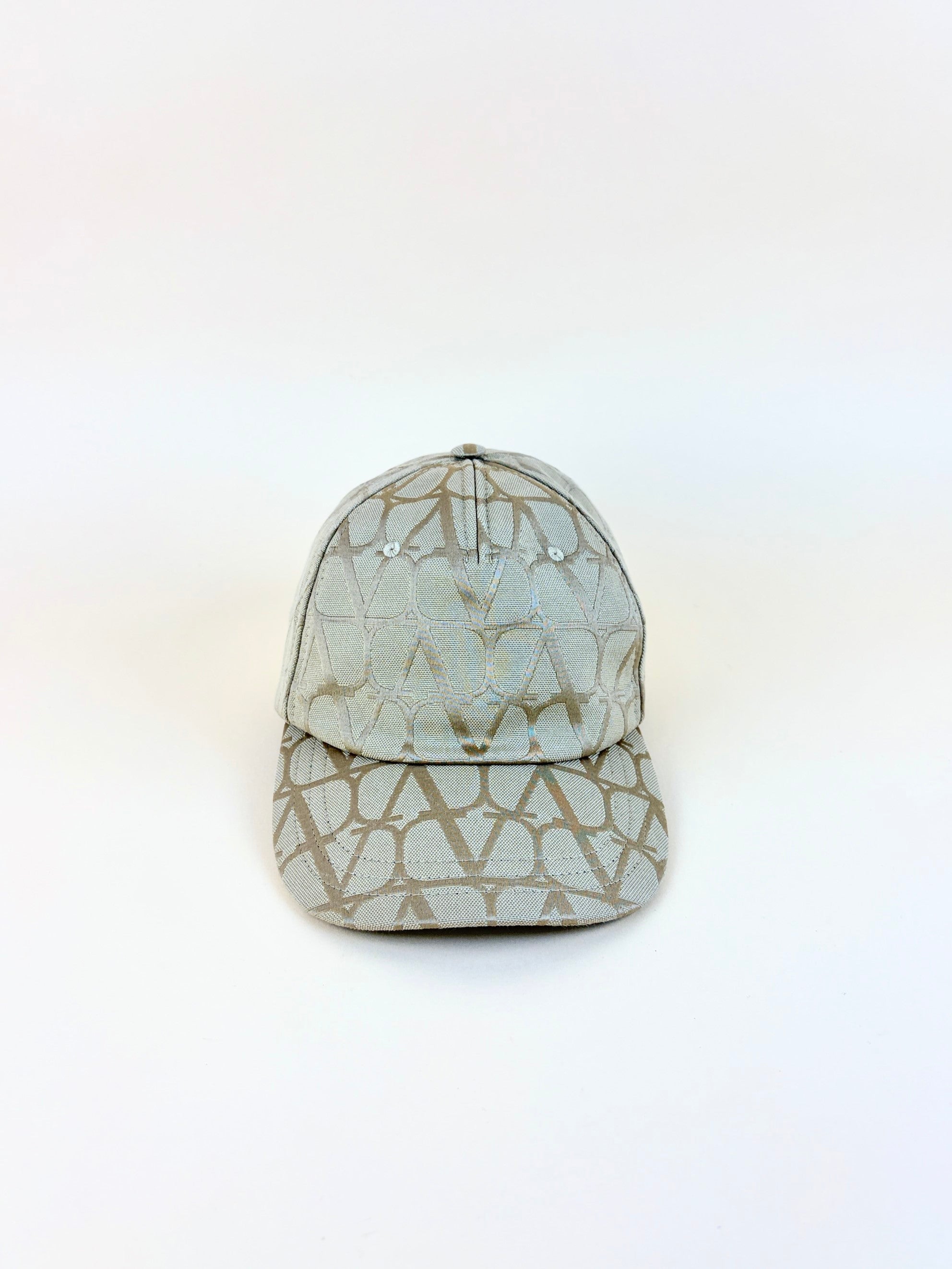 Valentino Beige V Logo Cap