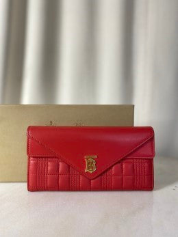 Burberry Red TB Flap Long Wallet