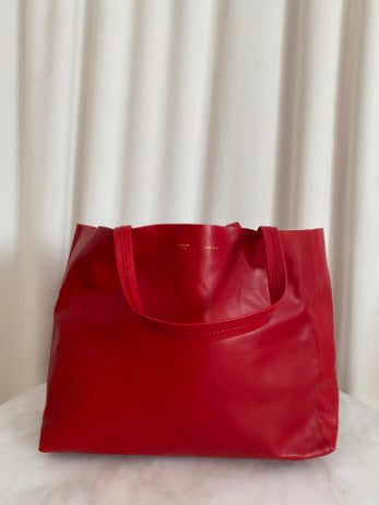 Celine Red Horizontal Cabas Sherry Bag