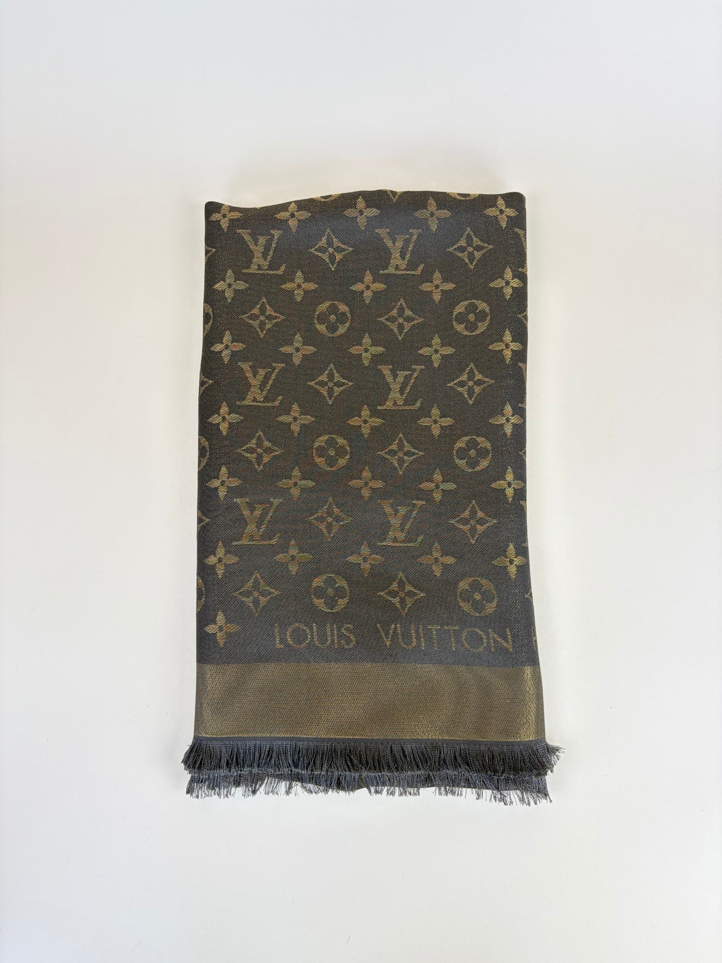 Louis Vuitton Brown Monogram Shine Shawl