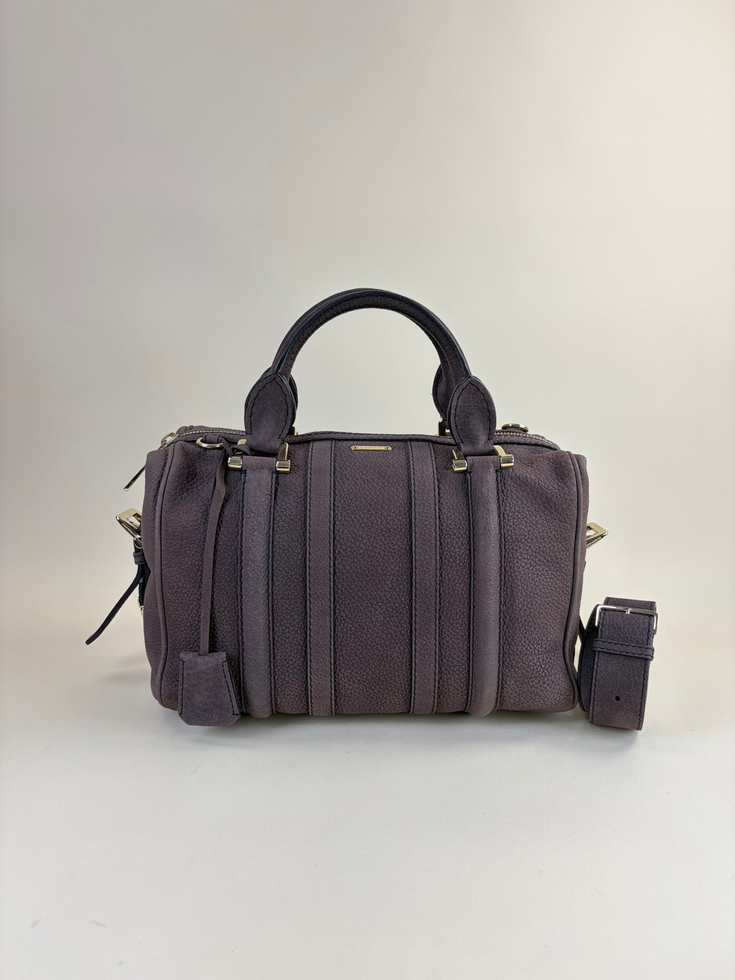 Burberry nevinson bowling medium bag with strap
