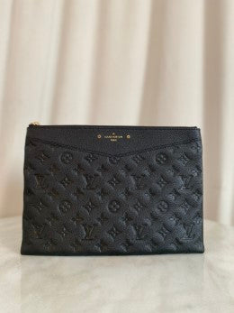 Louis Vuitton Black Monogram Empreinte Clutch