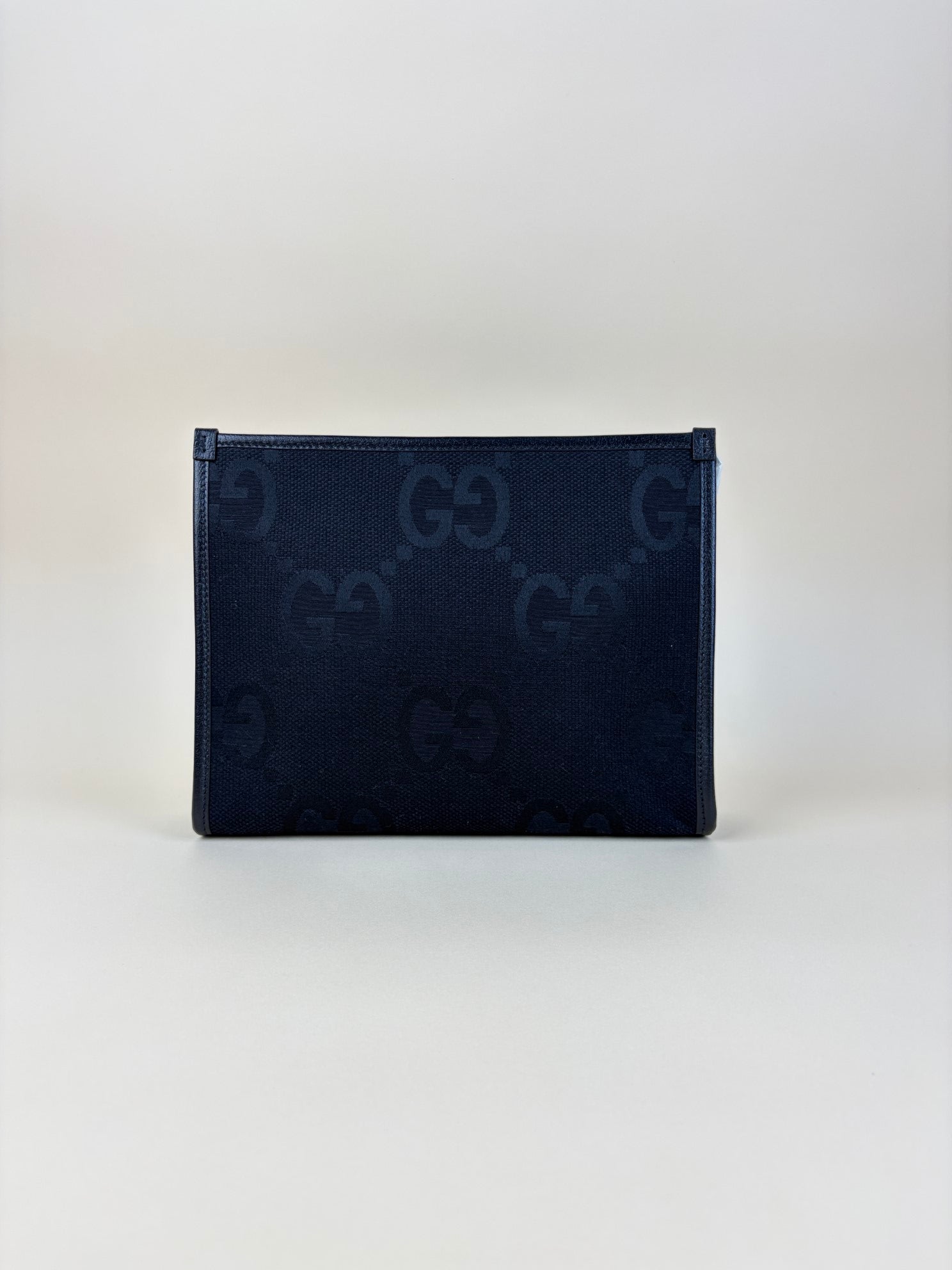 Gucci Black Jumbo GG Unisex Pouch