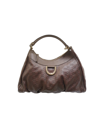 Gucci Brown GG D Ring Hobo Tote Bag