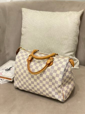 Louis Vuitton Azur Speedy 30 Bag