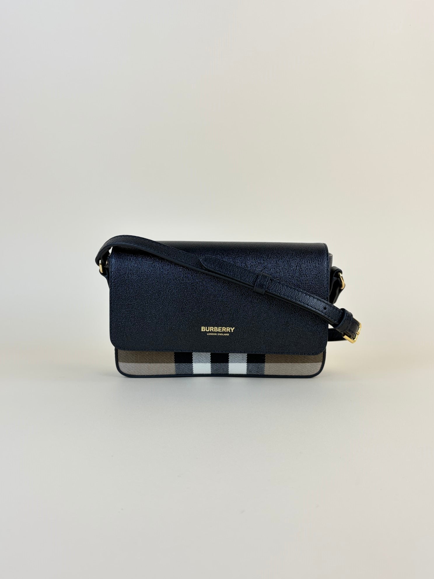 Burberry Black House Check Hampshire Bag