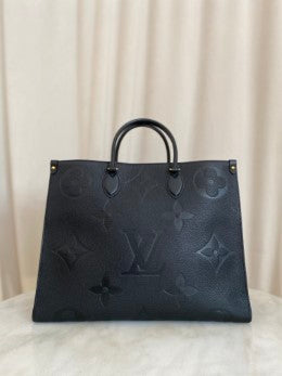 Louis Vuitton Black Monogram Empreinte Onthego GM Tote Bag