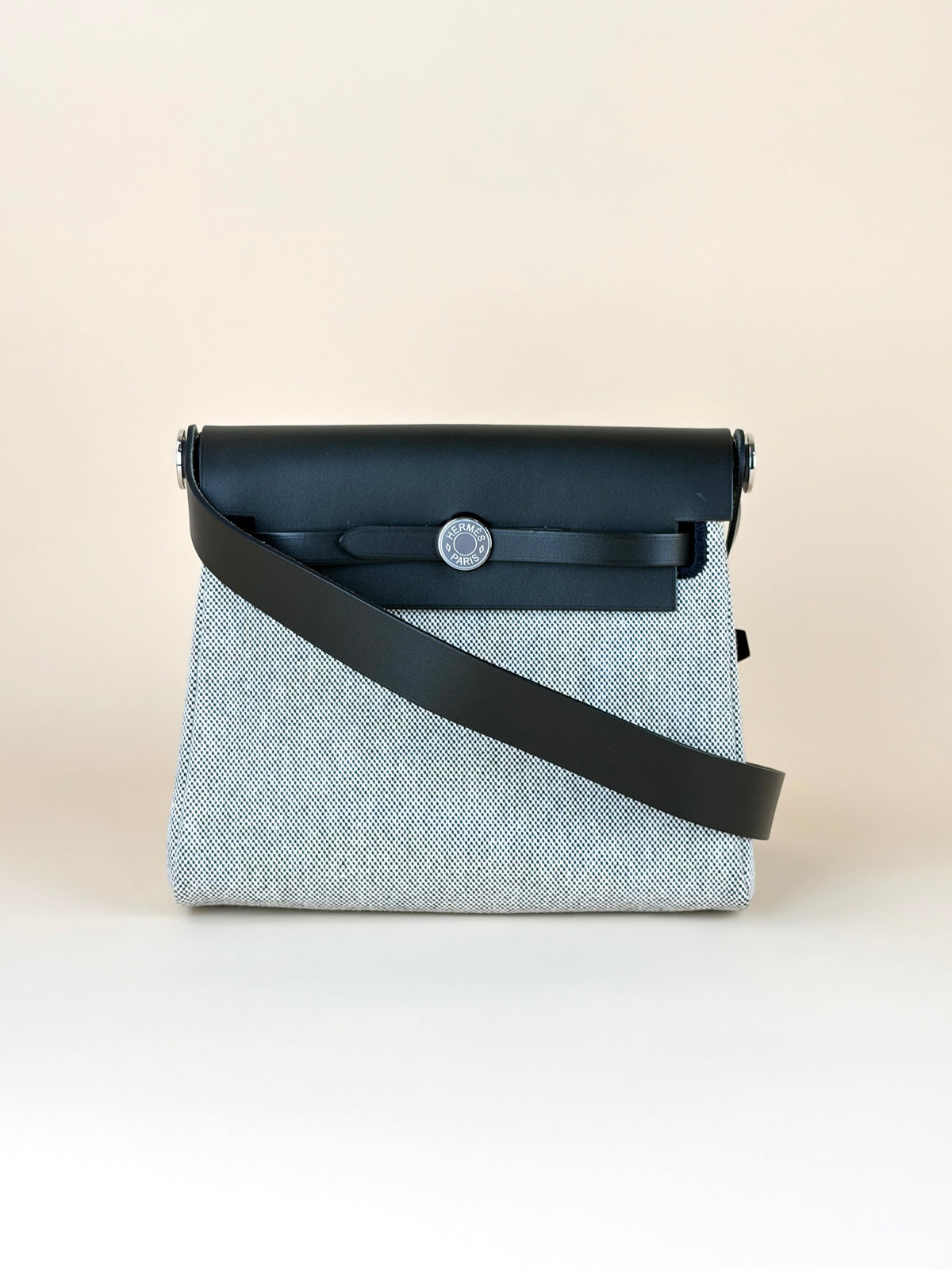 Hermes ecru/vert mangrove Herbag Zip 20 Mini Bag