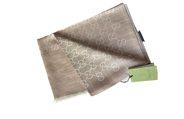 Gucci Light Brown GG Scarf