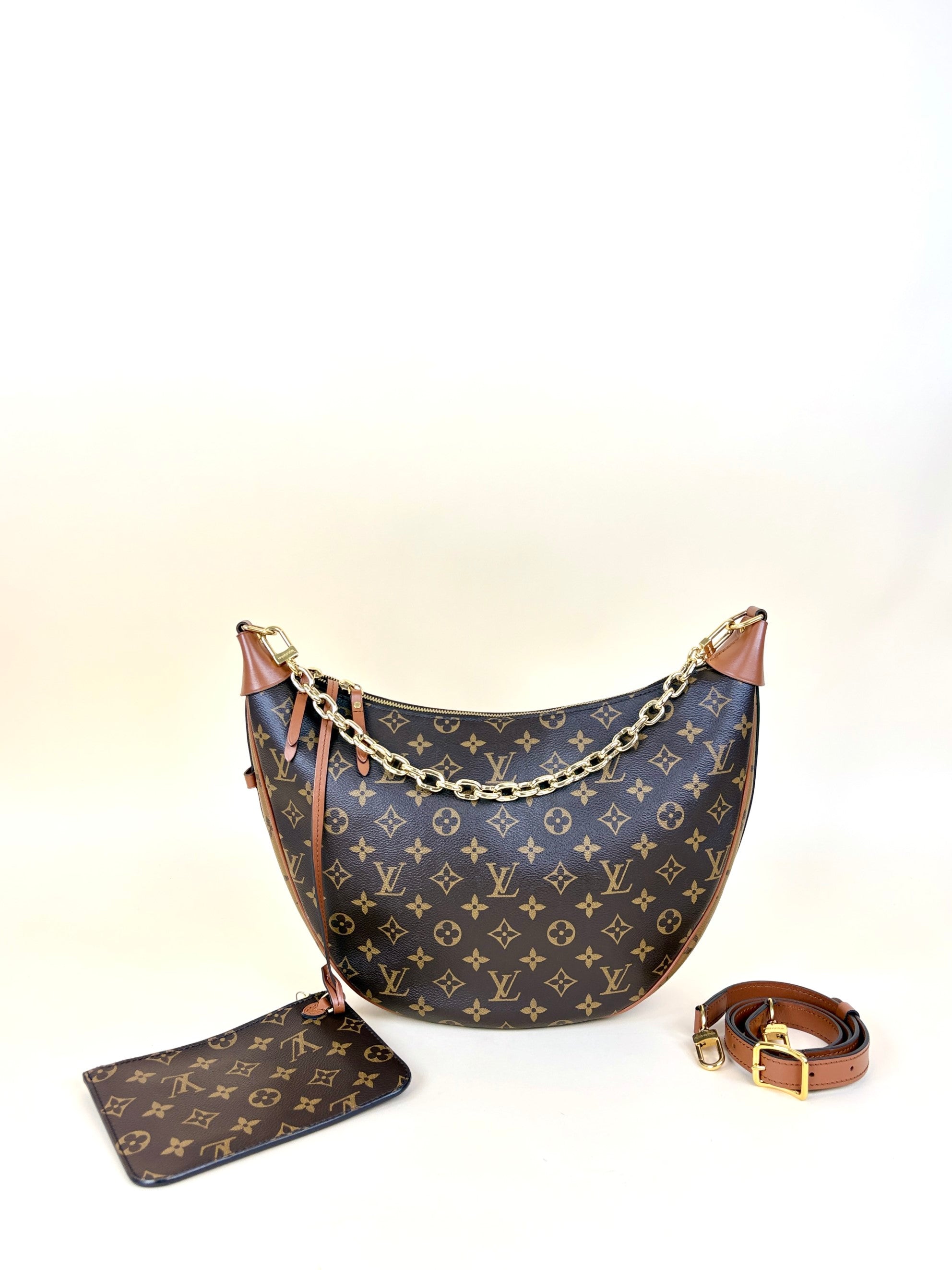 Louis Vuitton Monogram Reverse Loop Hobo Bag