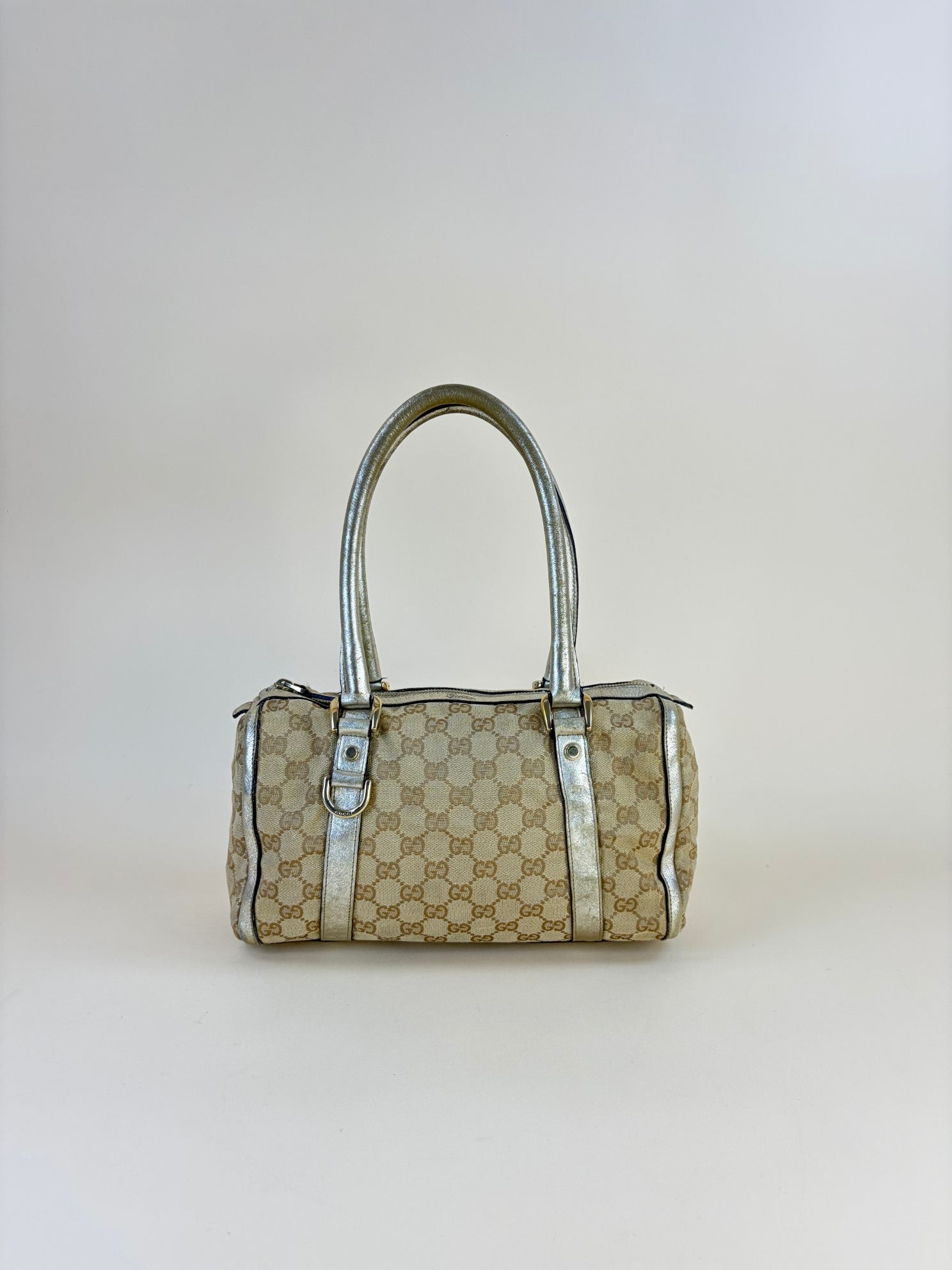 Gucci Bicolor Boston Monogram Shoulder Bag