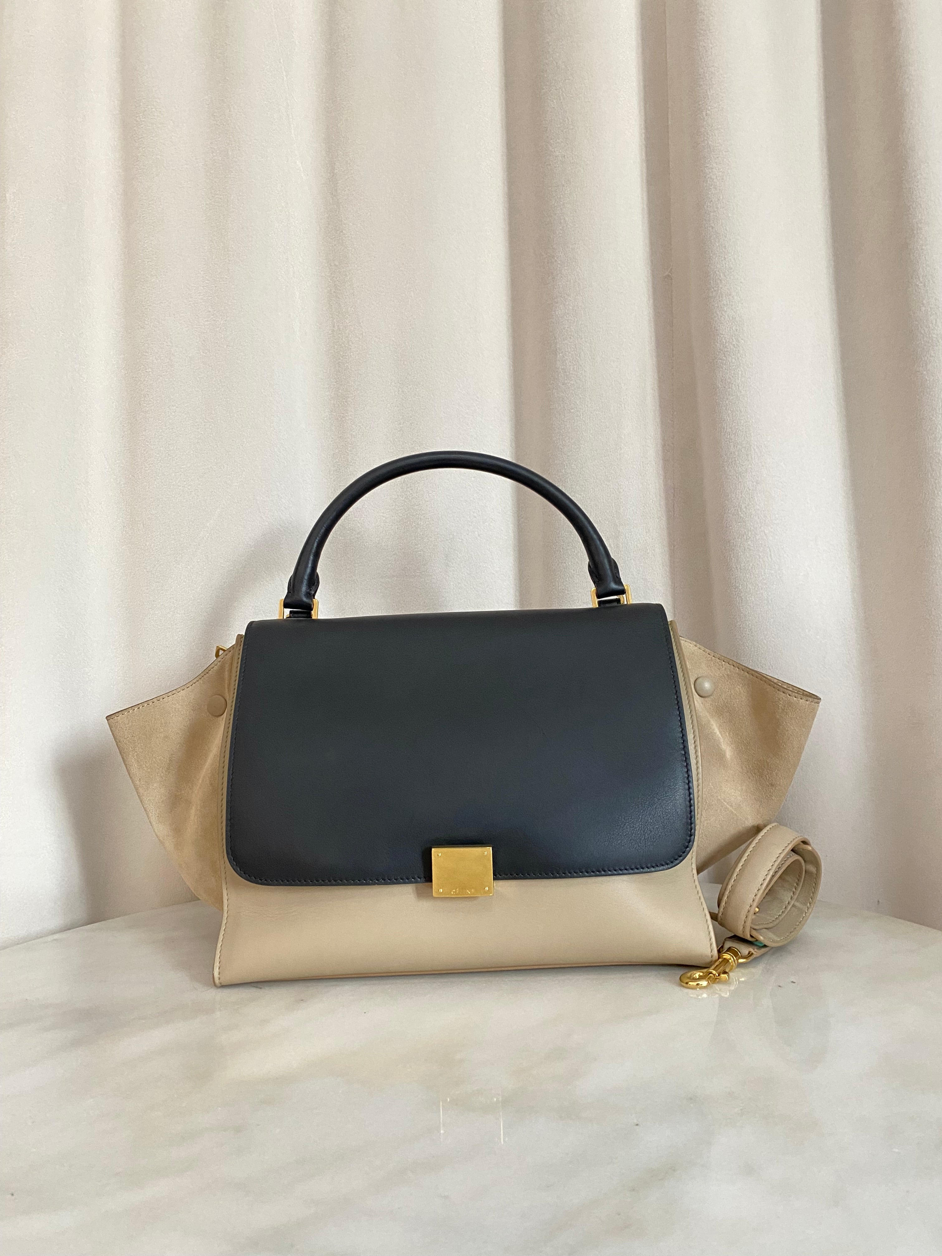 Celine Bicolor Trapeze Bag