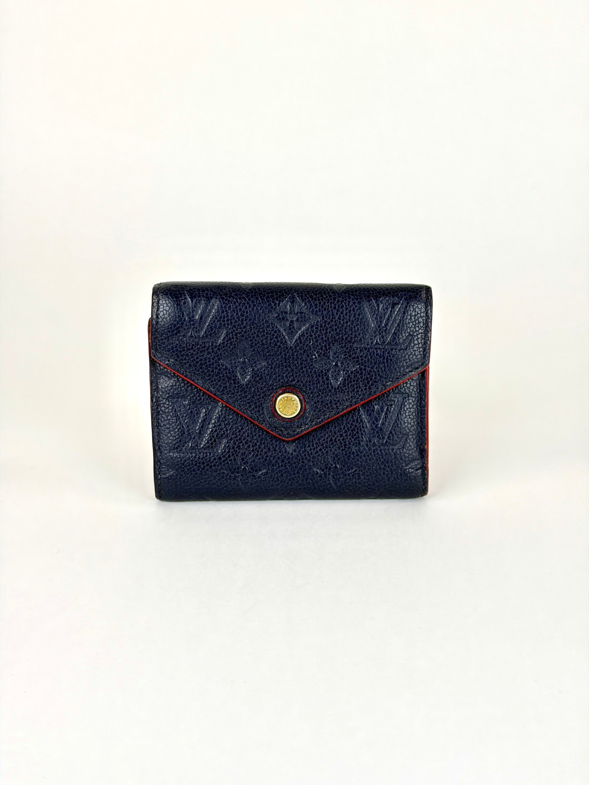 Louis Vuitton Black marine rouge monogram Empreinte victorine wallet