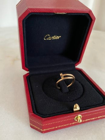 Cartier 18K Yellow Gold Small Model Juste Un Clou Ring 49