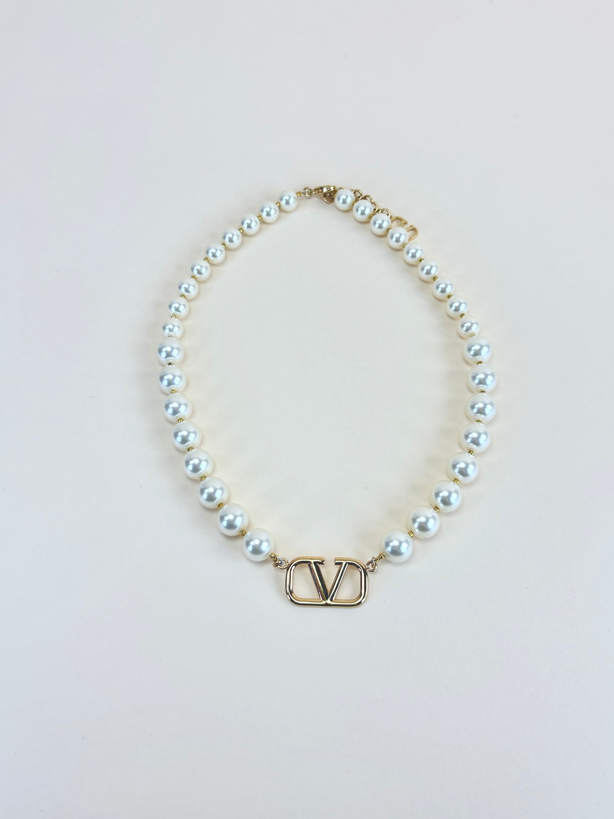 Valentino Vlogo Signature Pearl Necklace