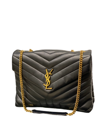 YSL Black Loulou Medium Bag