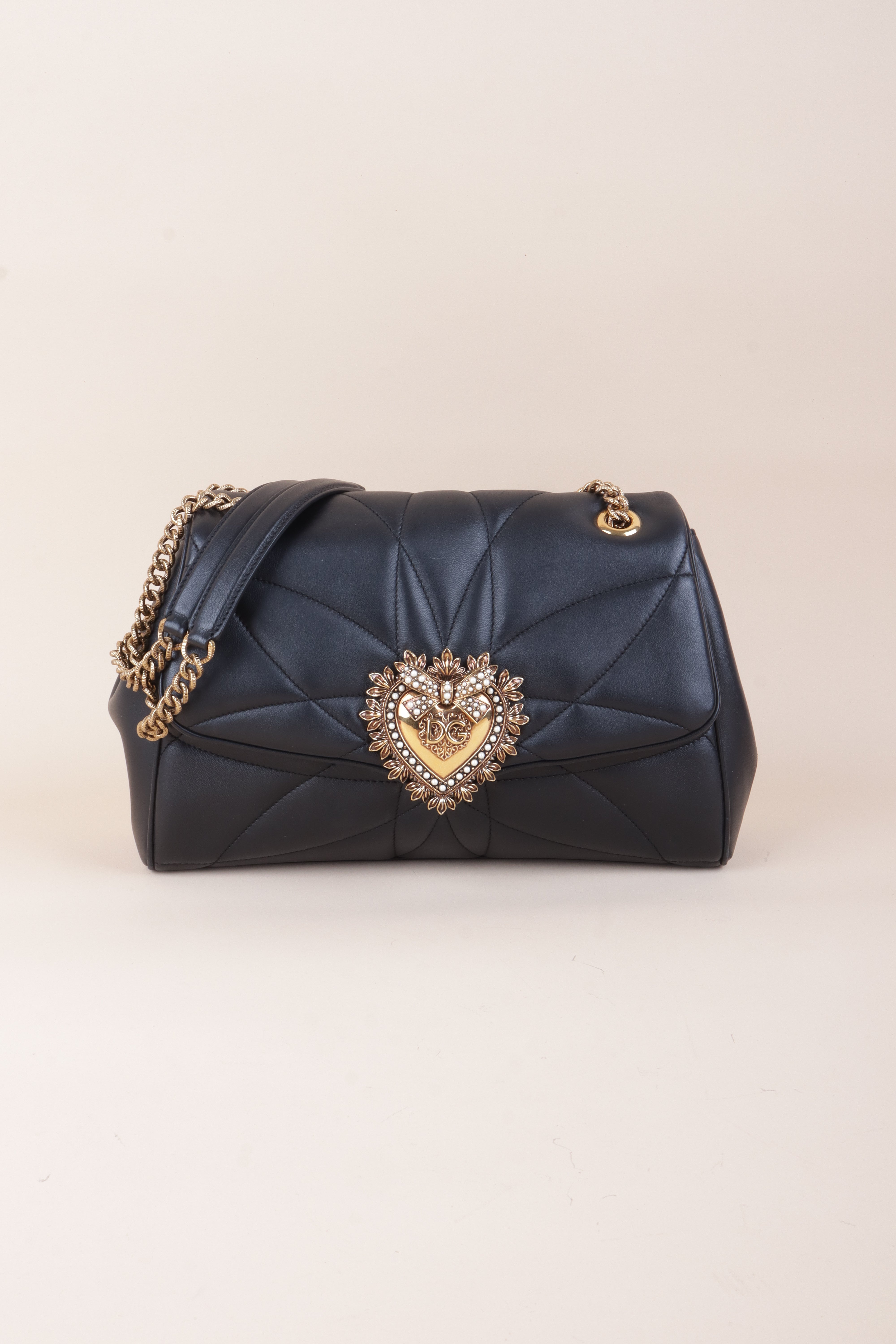 Dolce & Gabbana Black Devotion  medium Shoulder Bag