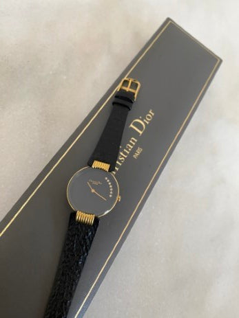 Christian Dior Gold 7 Diamond Watch