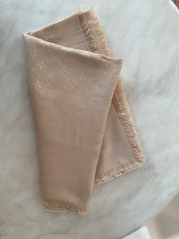 Louis Vuitton Light Beige Monogram Classic Shawl