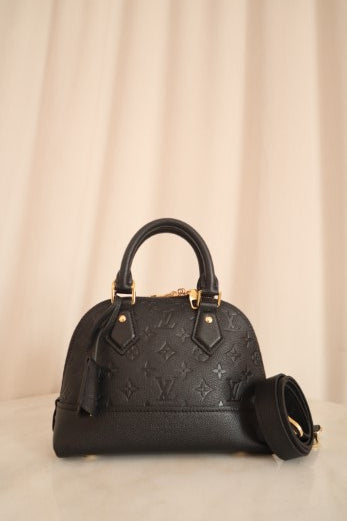 Louis Vuitton Black Monogram Empreinte Neo Alma BB Bag