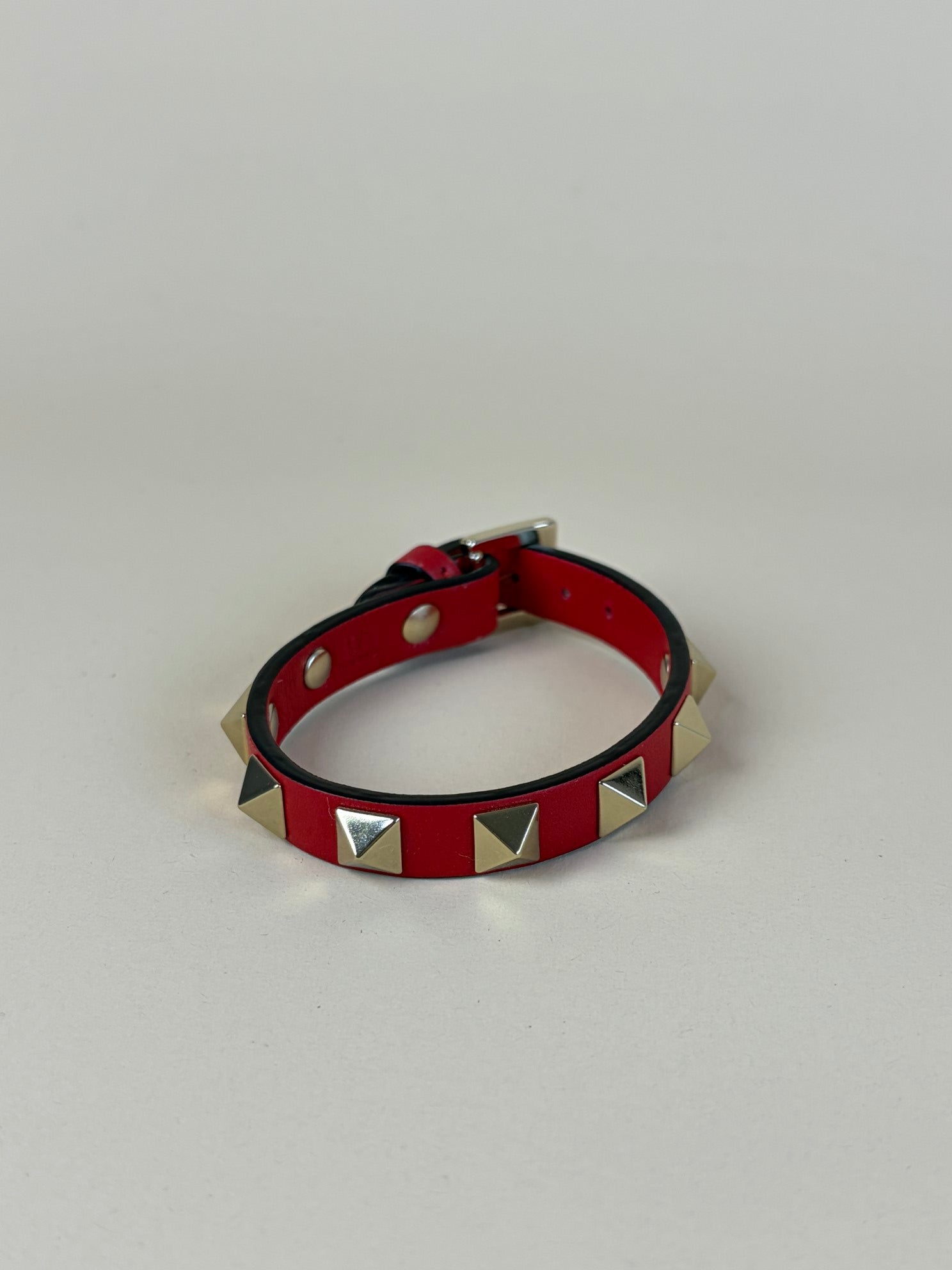 Valentino Red Studded Bracelet