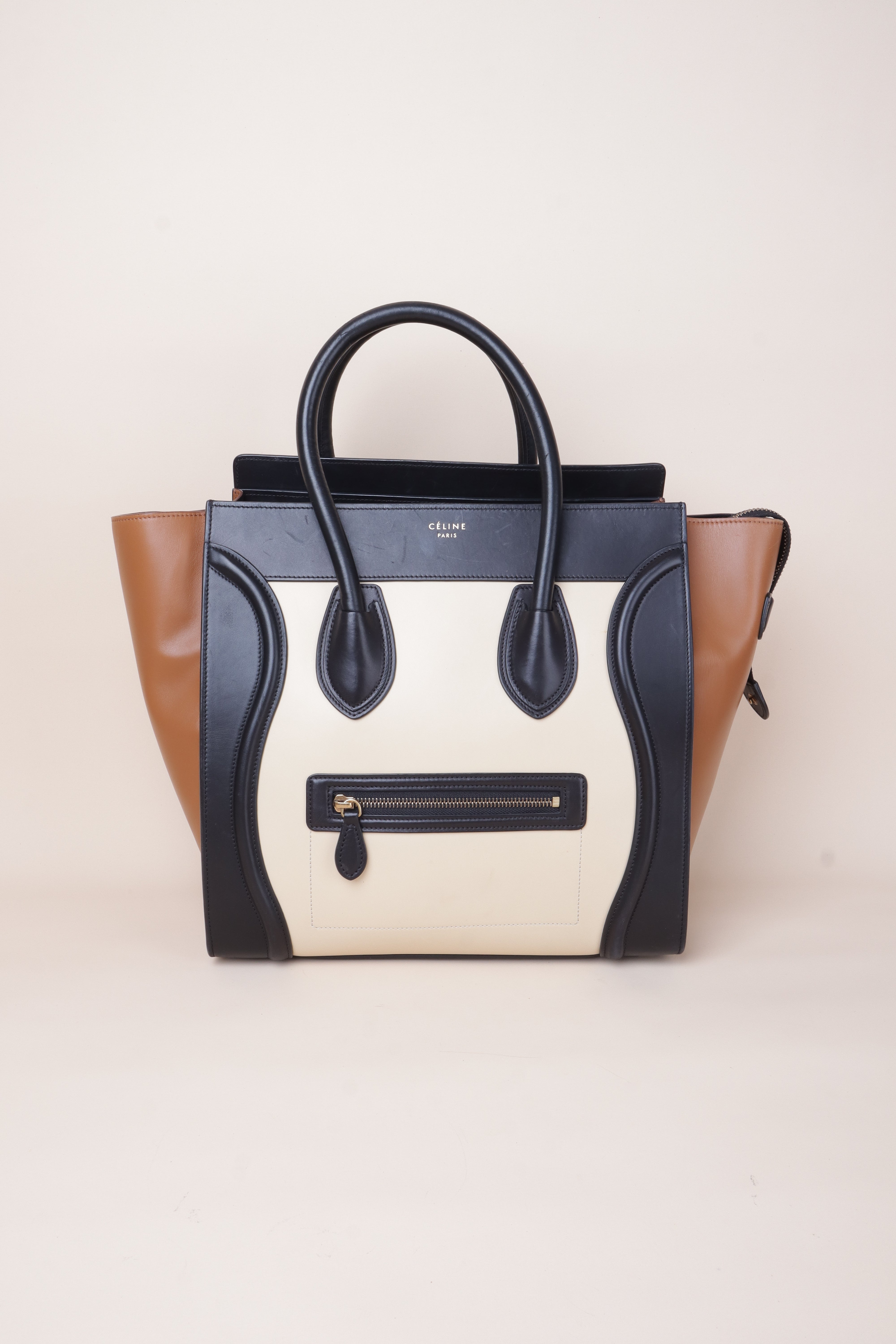 Celine mini luggage tote bag multi color