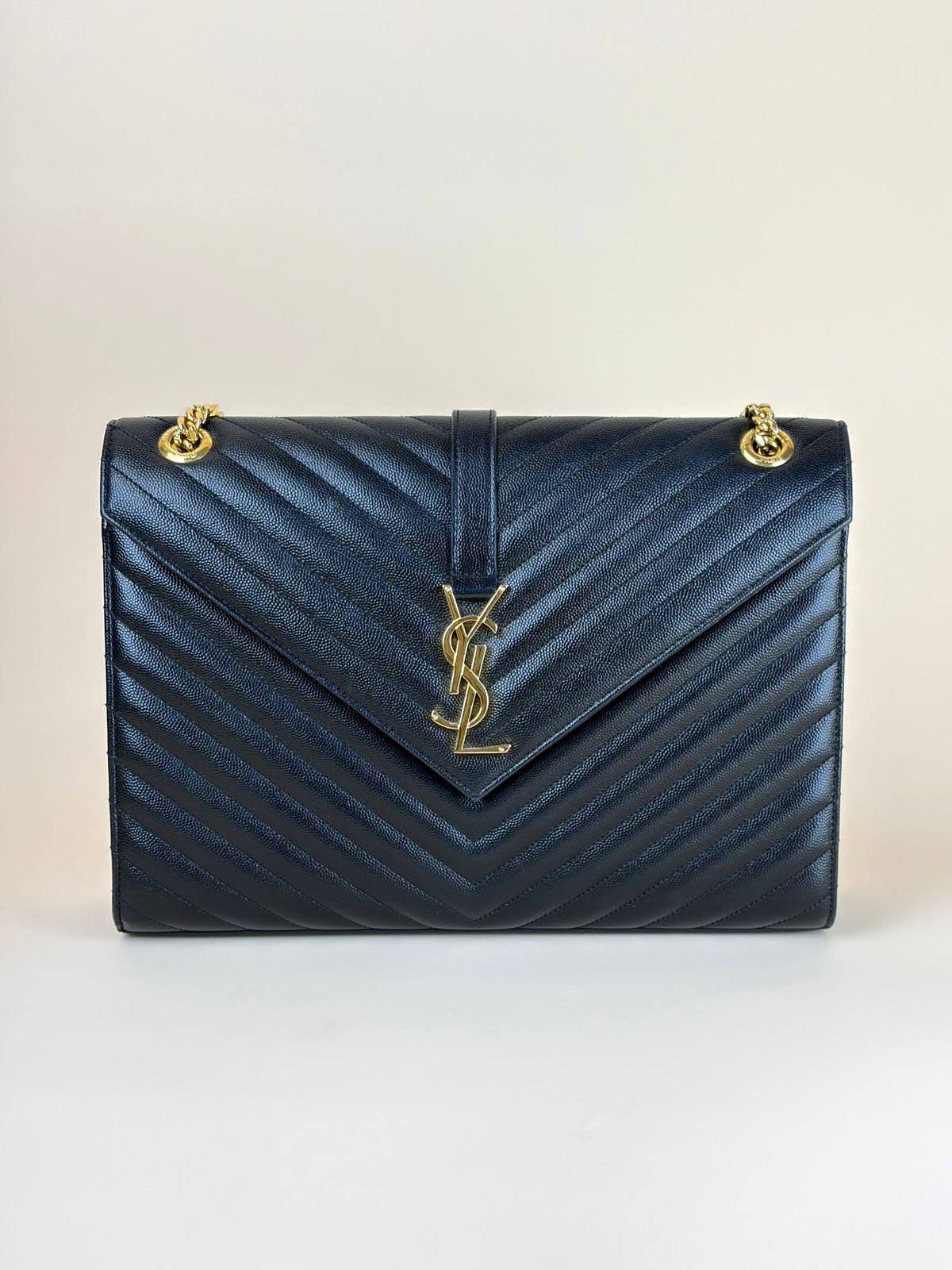 YSL black Envelope shoulder bag