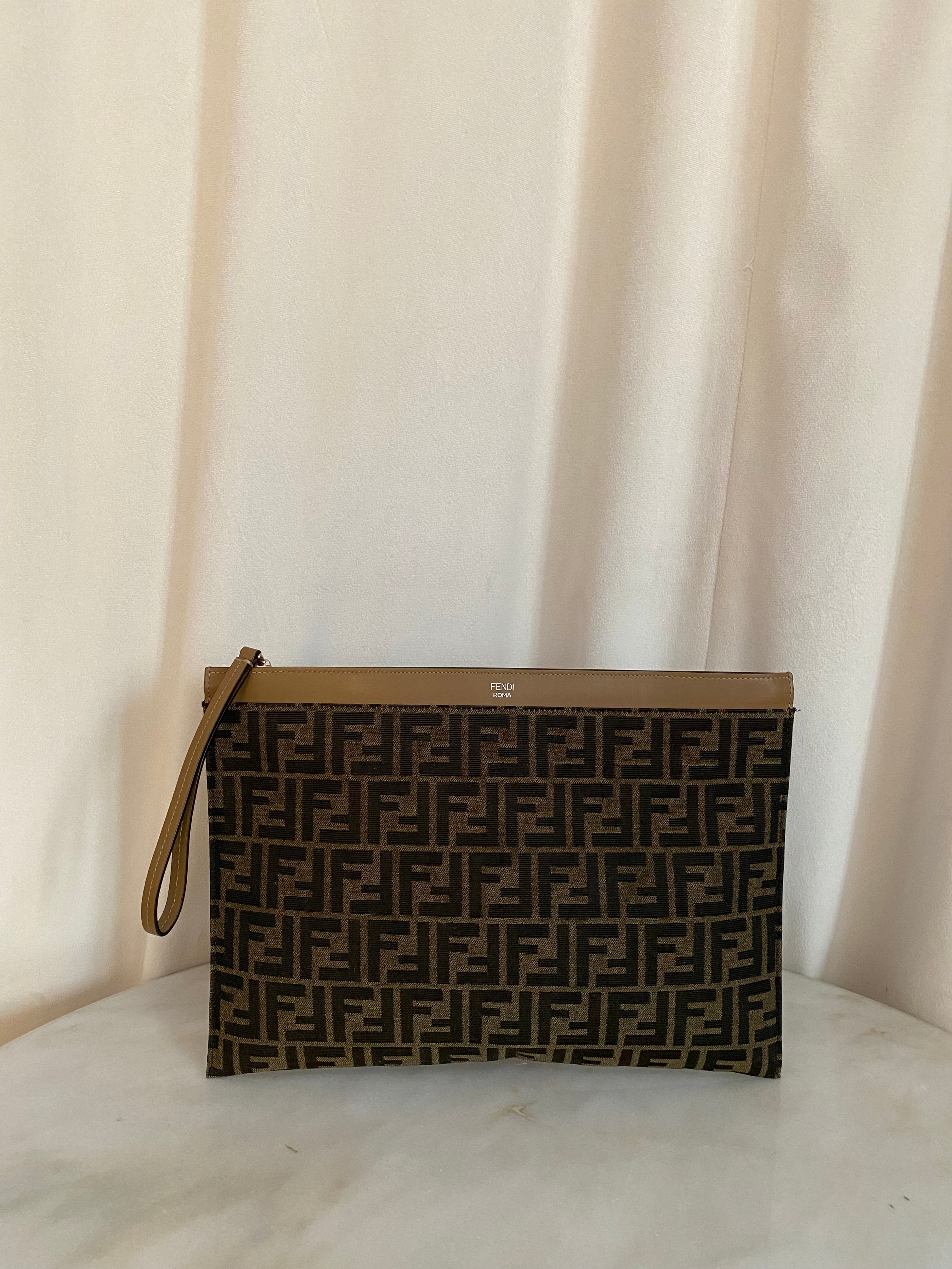 Fendi Brown FF Pouch