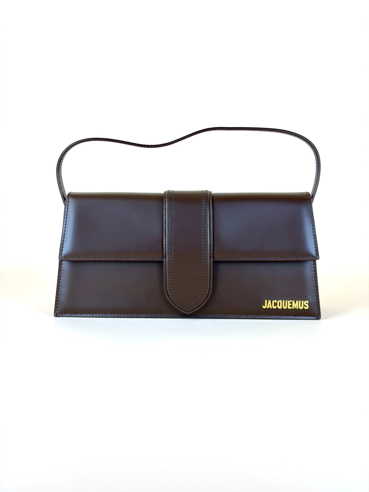 JACQUEMUS the long bambino brown bag