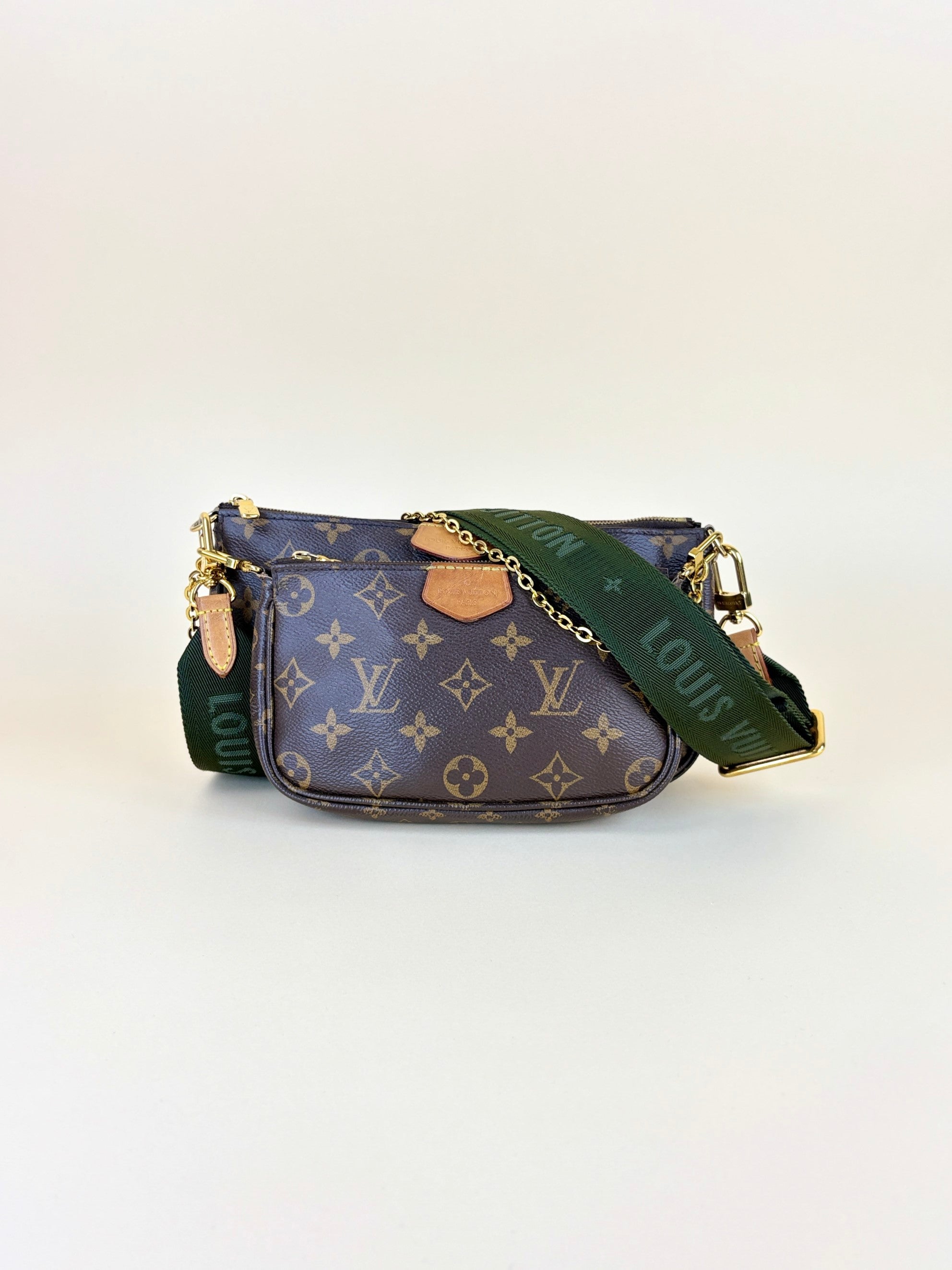 Louis Vuitton monogram khaki multi pochette