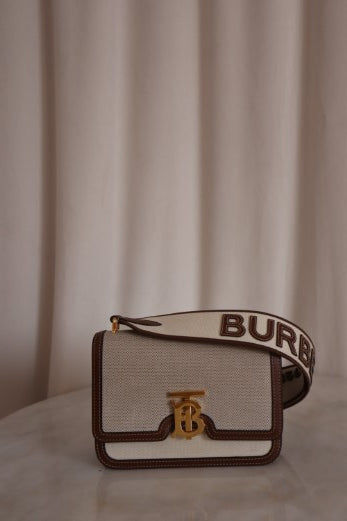Burberry Bicolor TB Shoulder Bag